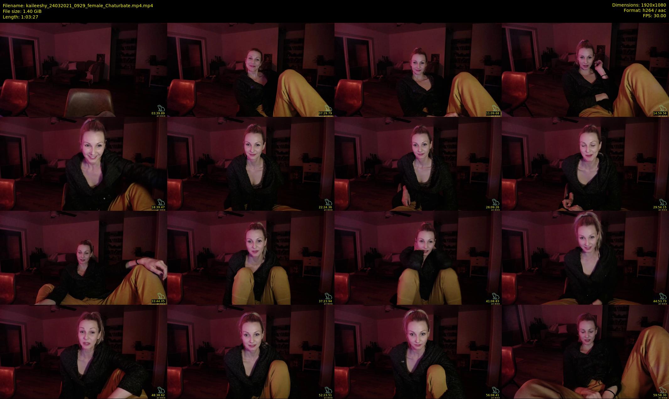 kaileeshy — 64 minute Chaturbate female cam show recording, 1080p, Mar 24, 2021