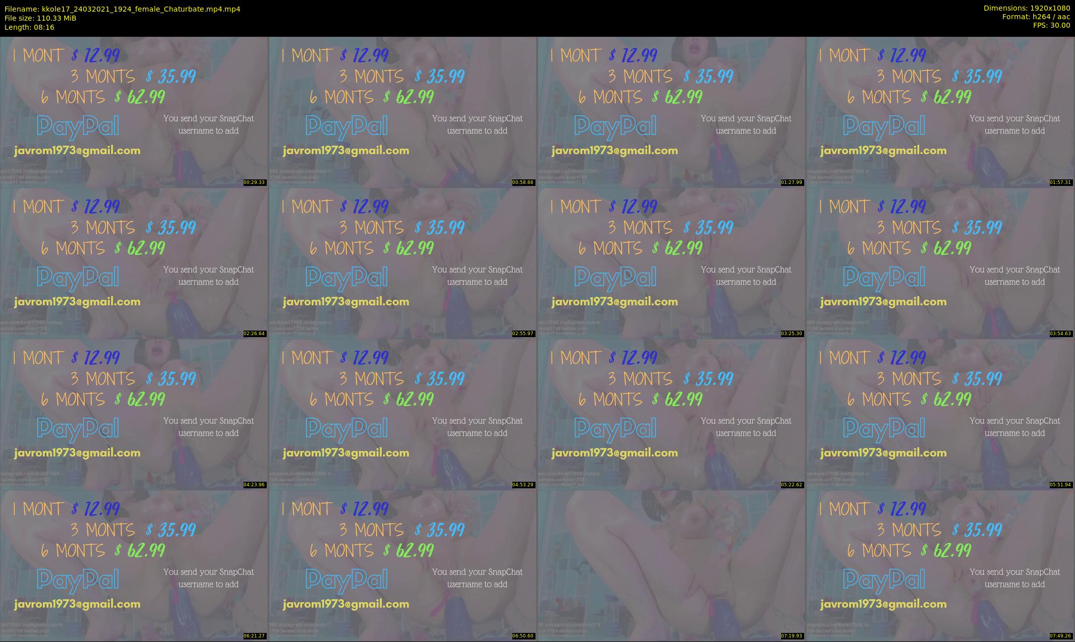 kkole17 — 9 minute Chaturbate female cam show recording, 1080p, Mar 24, 2021