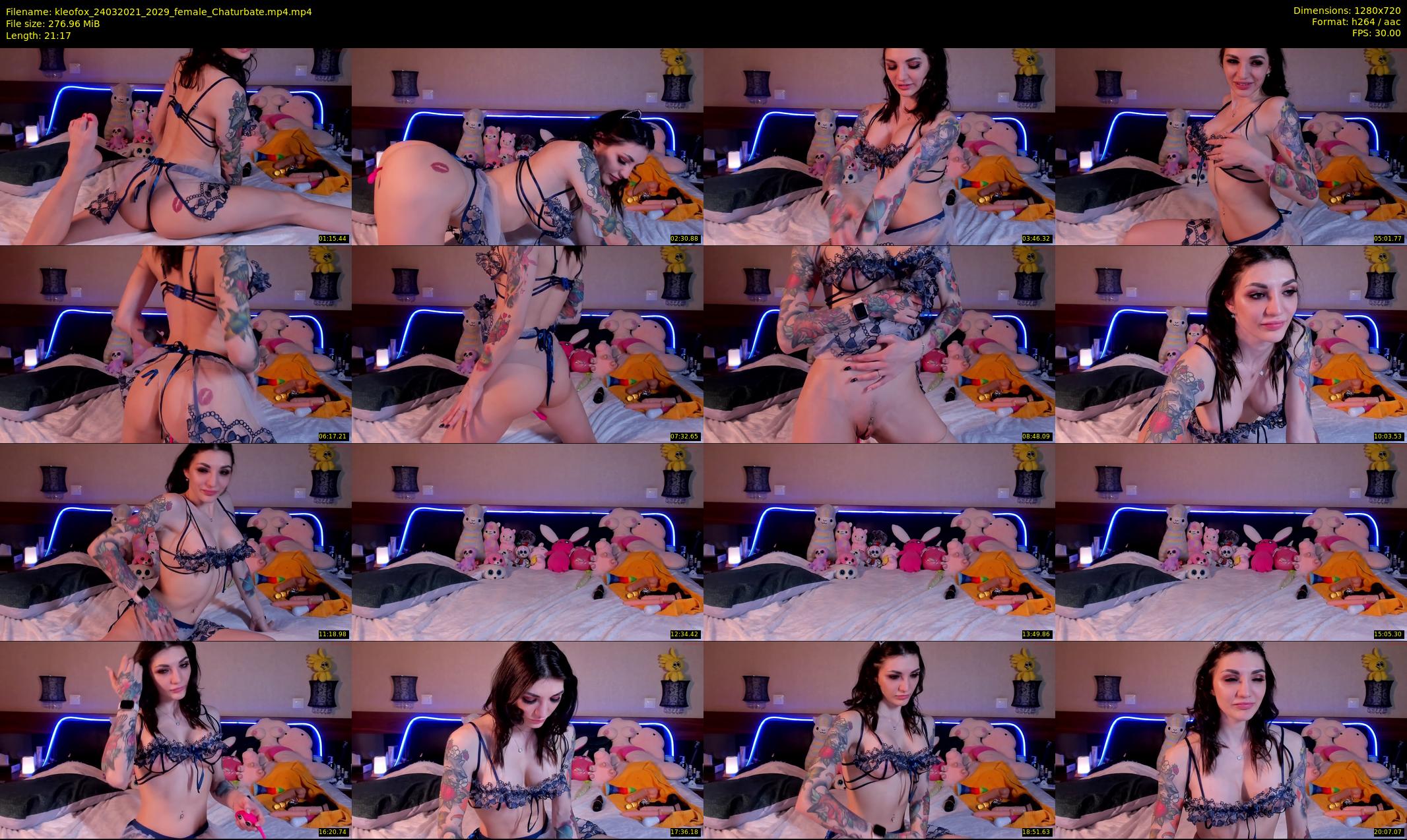 kleofox — 22 minute Chaturbate female cam show recording, 720p, Mar 24, 2021