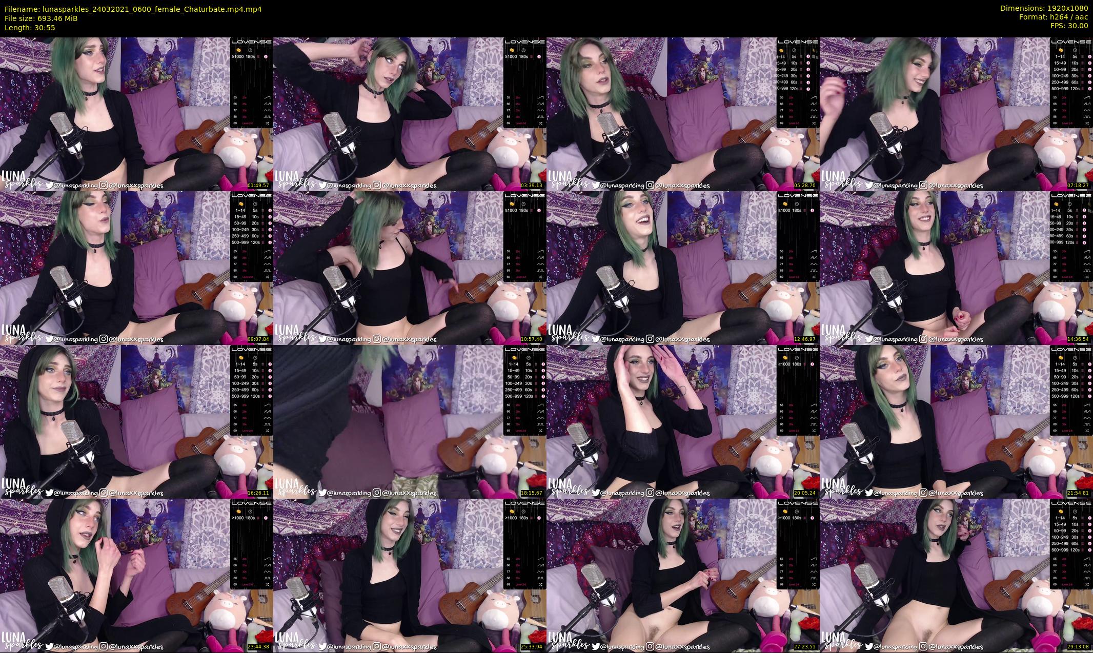 lunasparkles — 31 minute Chaturbate female cam show recording, 1080p, Mar 24, 2021