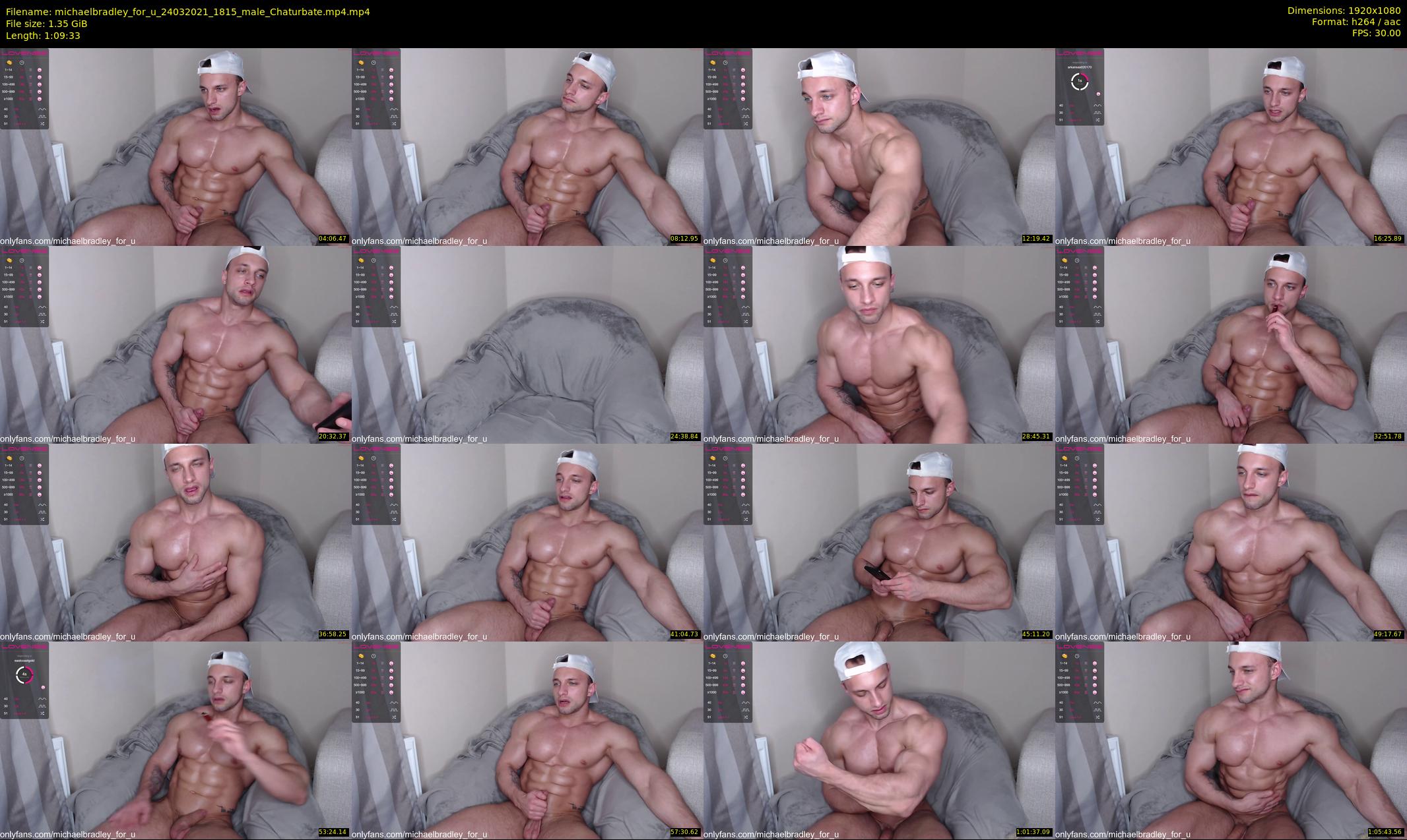 michaelbradley_for_u — 70 minute Chaturbate male cam show recording, 1080p, Mar 24, 2021