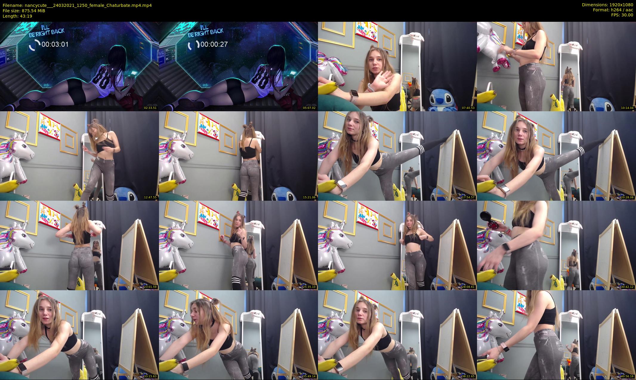 nancycute__ — 44 minute Chaturbate female cam show recording, 1080p, Mar 24, 2021