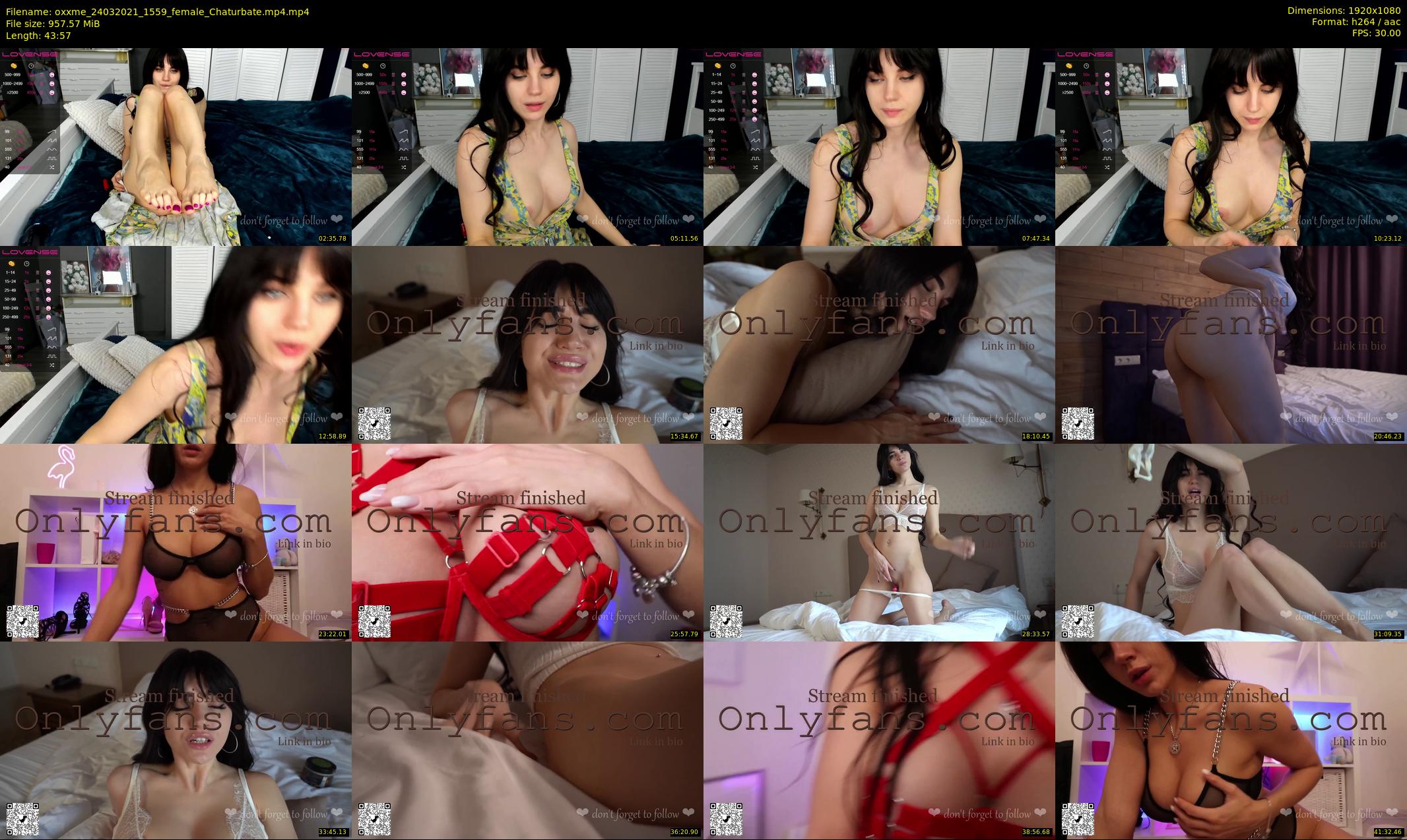 oxxme — 44 minute Chaturbate female cam show recording, 1080p, Mar 24, 2021