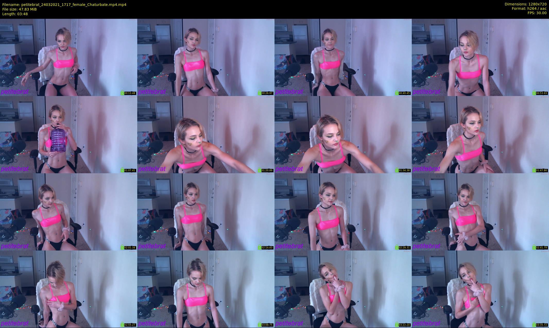 petitebrat — 4 minute Chaturbate female cam show recording, 720p, Mar 24, 2021