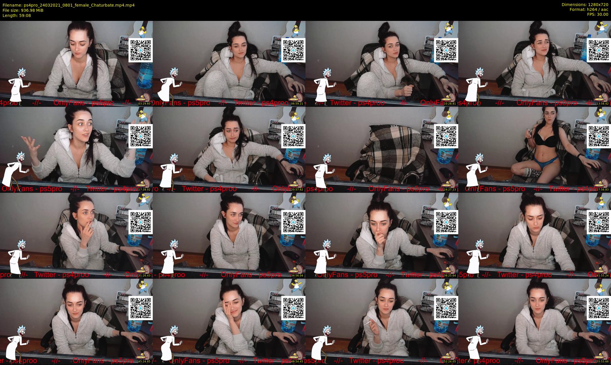 ps4pro — 60 minute Chaturbate female cam show recording, 720p, Mar 24, 2021