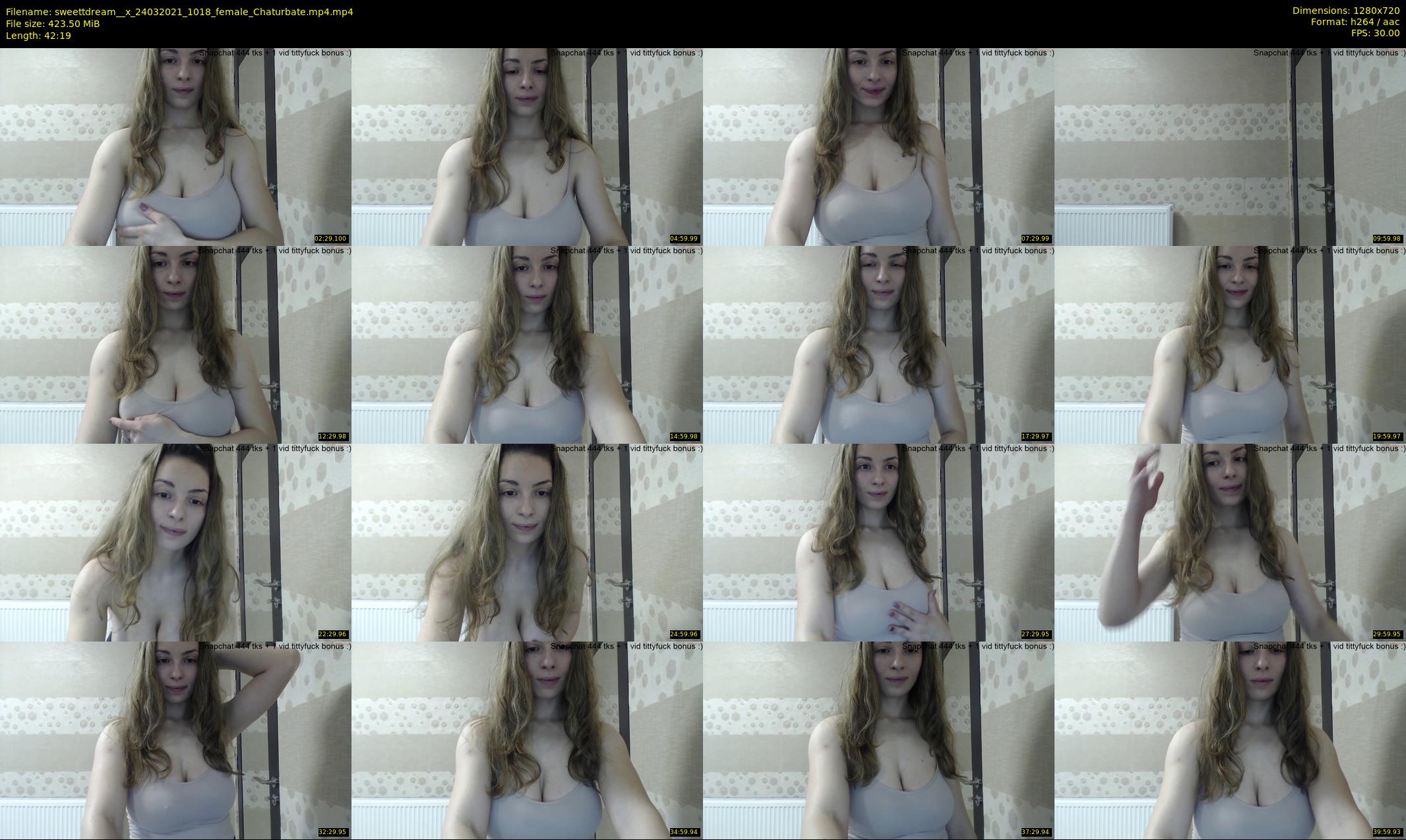 sweettdream__x — 43 minute Chaturbate female cam show recording, 720p, Mar 24, 2021