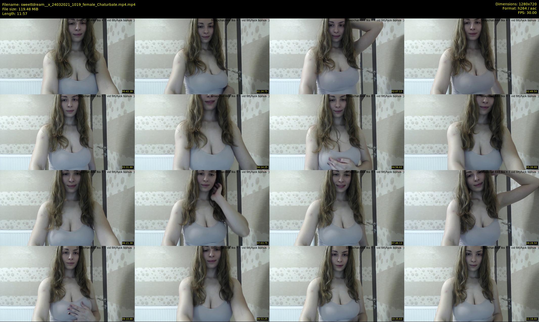 sweettdream__x — 12 minute Chaturbate female cam show recording, 720p, Mar 24, 2021
