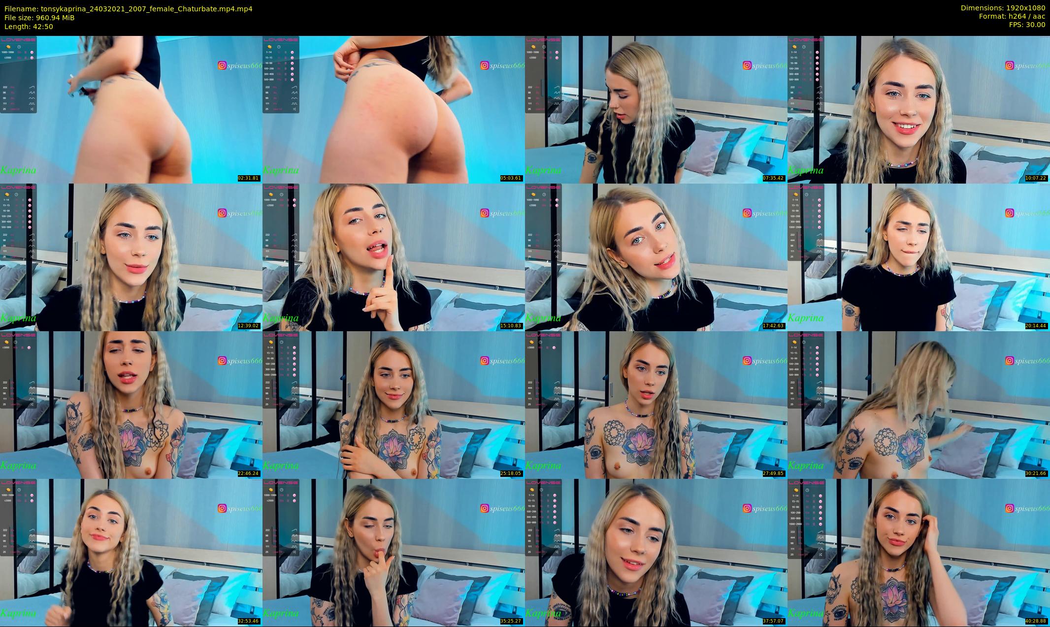 tonsykaprina — 43 minute Chaturbate couple cam show recording, 1080p, Mar 24, 2021