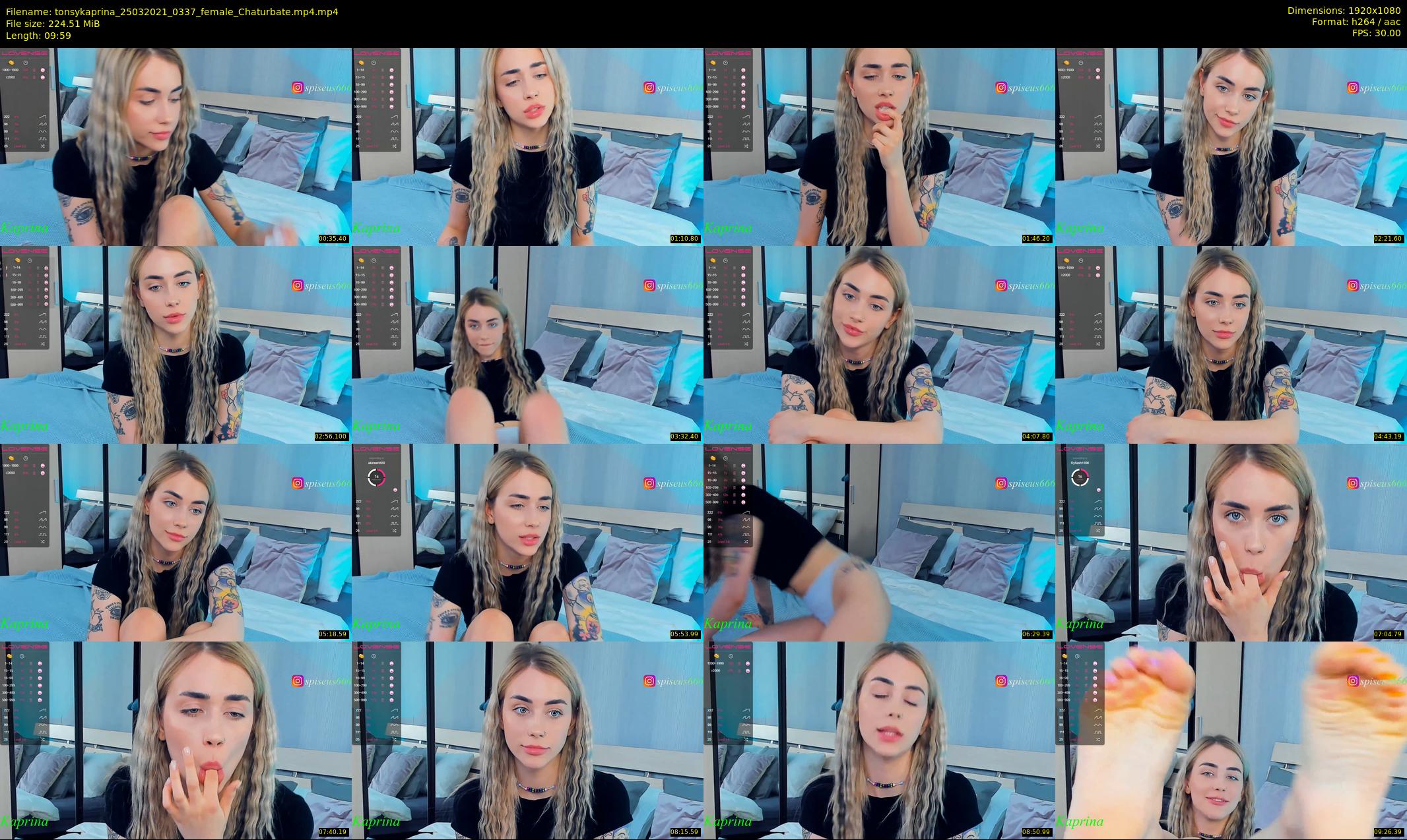 tonsykaprina — 10 minute Chaturbate couple cam show recording, 1080p, Mar 25, 2021