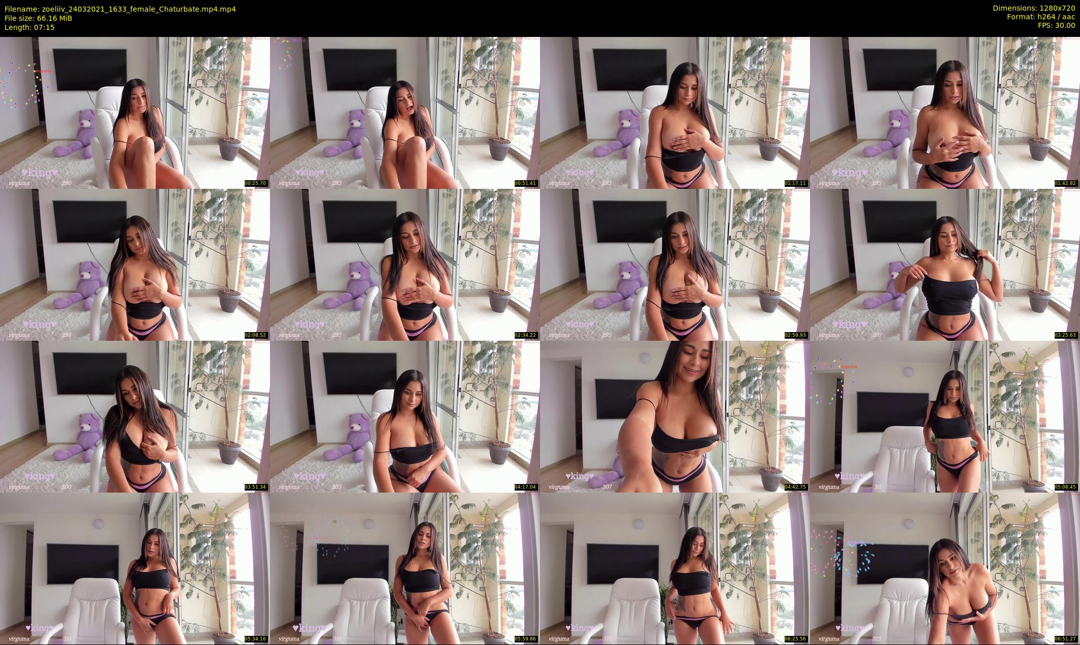 zoeliiv — 8 minute Chaturbate female cam show recording, 720p, Mar 24, 2021