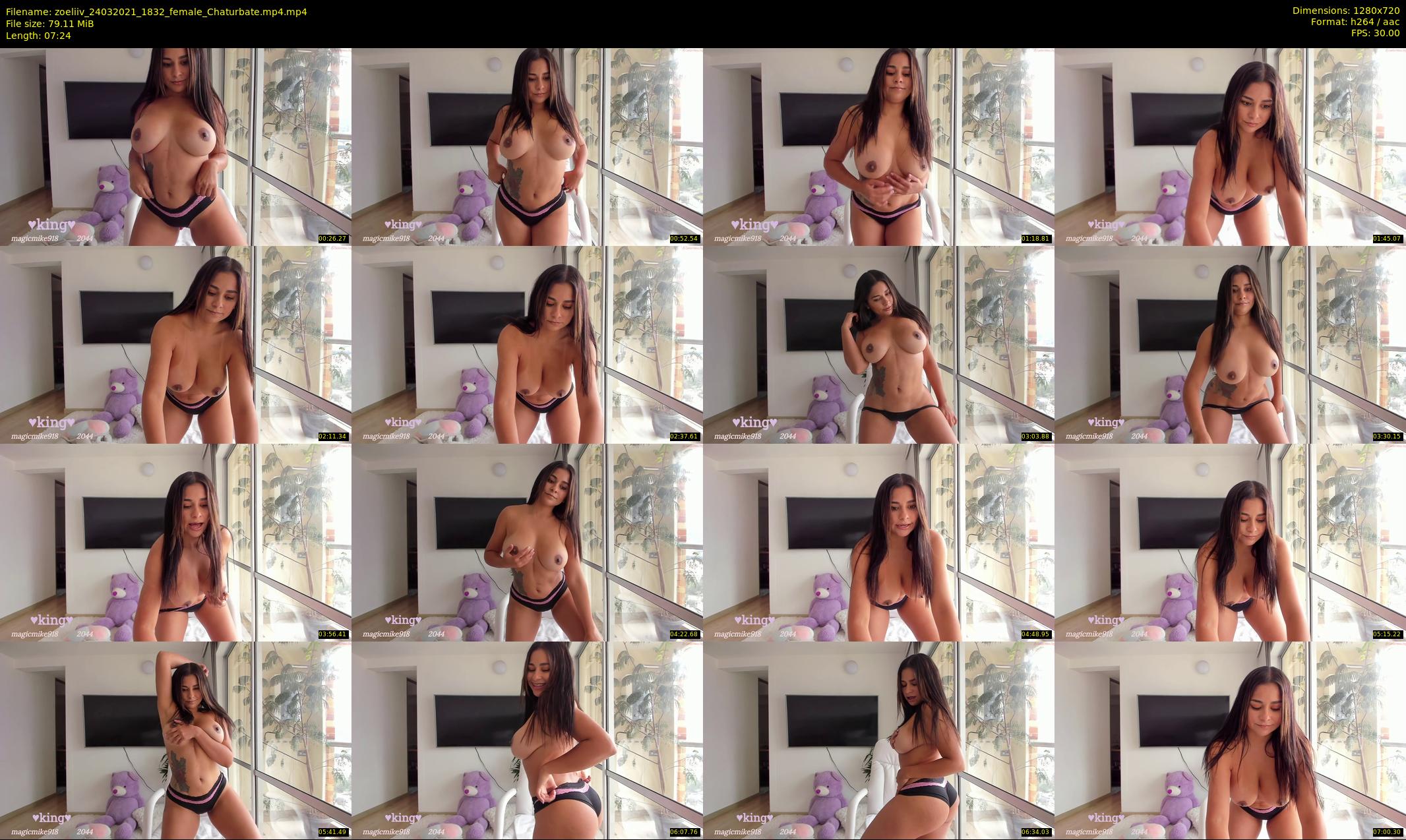 zoeliiv — 8 minute Chaturbate female cam show recording, 720p, Mar 24, 2021