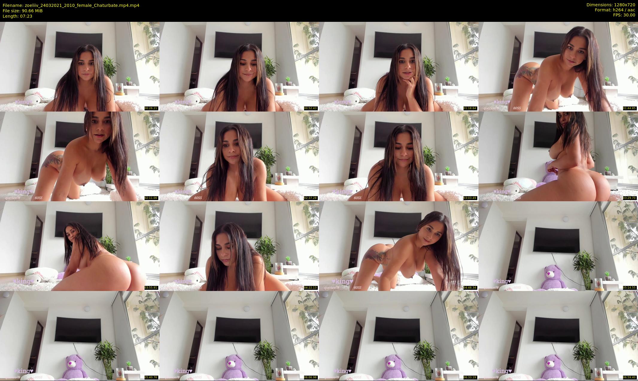 zoeliiv — 8 minute Chaturbate female cam show recording, 720p, Mar 24, 2021