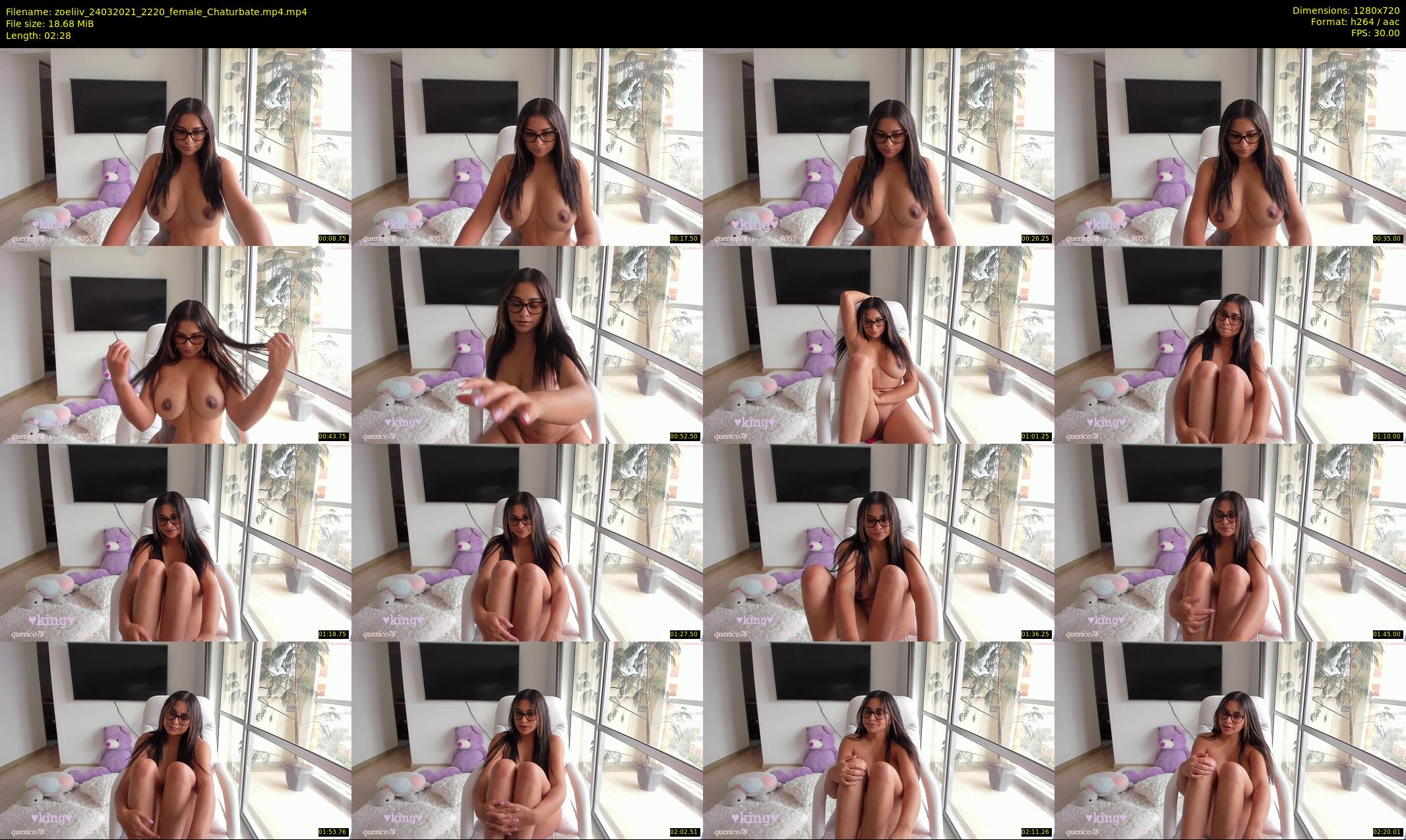 zoeliiv — 3 minute Chaturbate female cam show recording, 720p, Mar 24, 2021