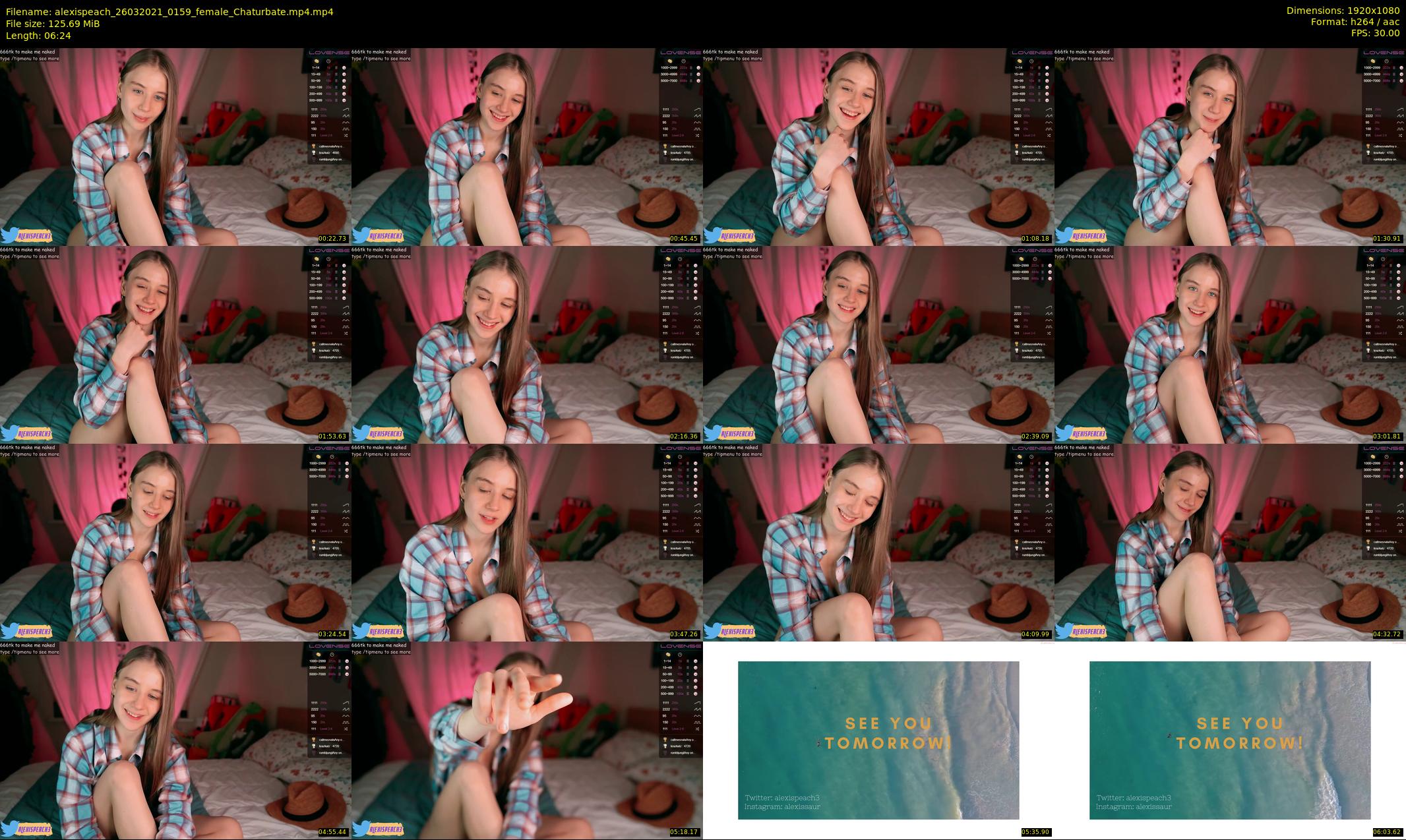 alexispeach — 7 minute Chaturbate female cam show recording, 1080p, Mar 26, 2021