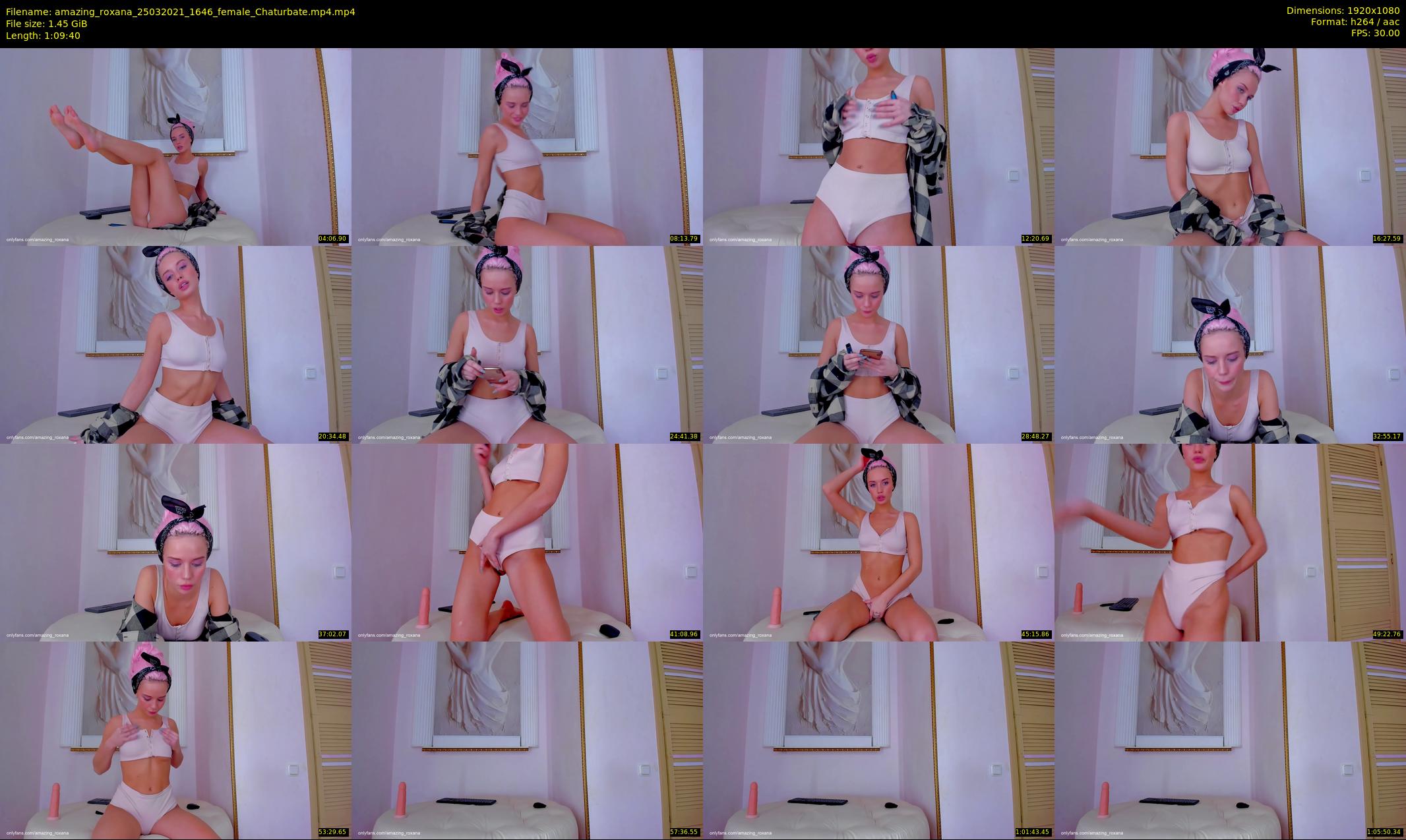 amazing_roxana — 70 minute Chaturbate female cam show recording, 1080p, Mar 25, 2021