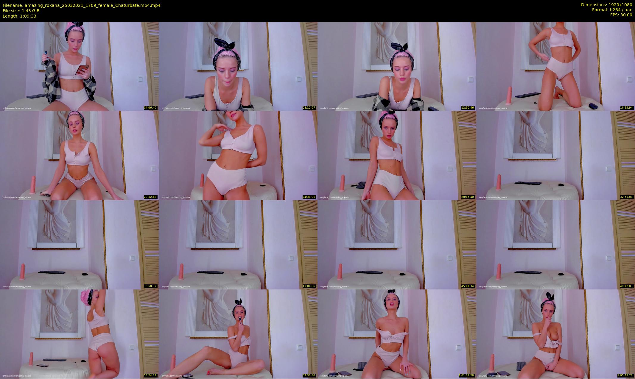 amazing_roxana — 70 minute Chaturbate female cam show recording, 1080p, Mar 25, 2021