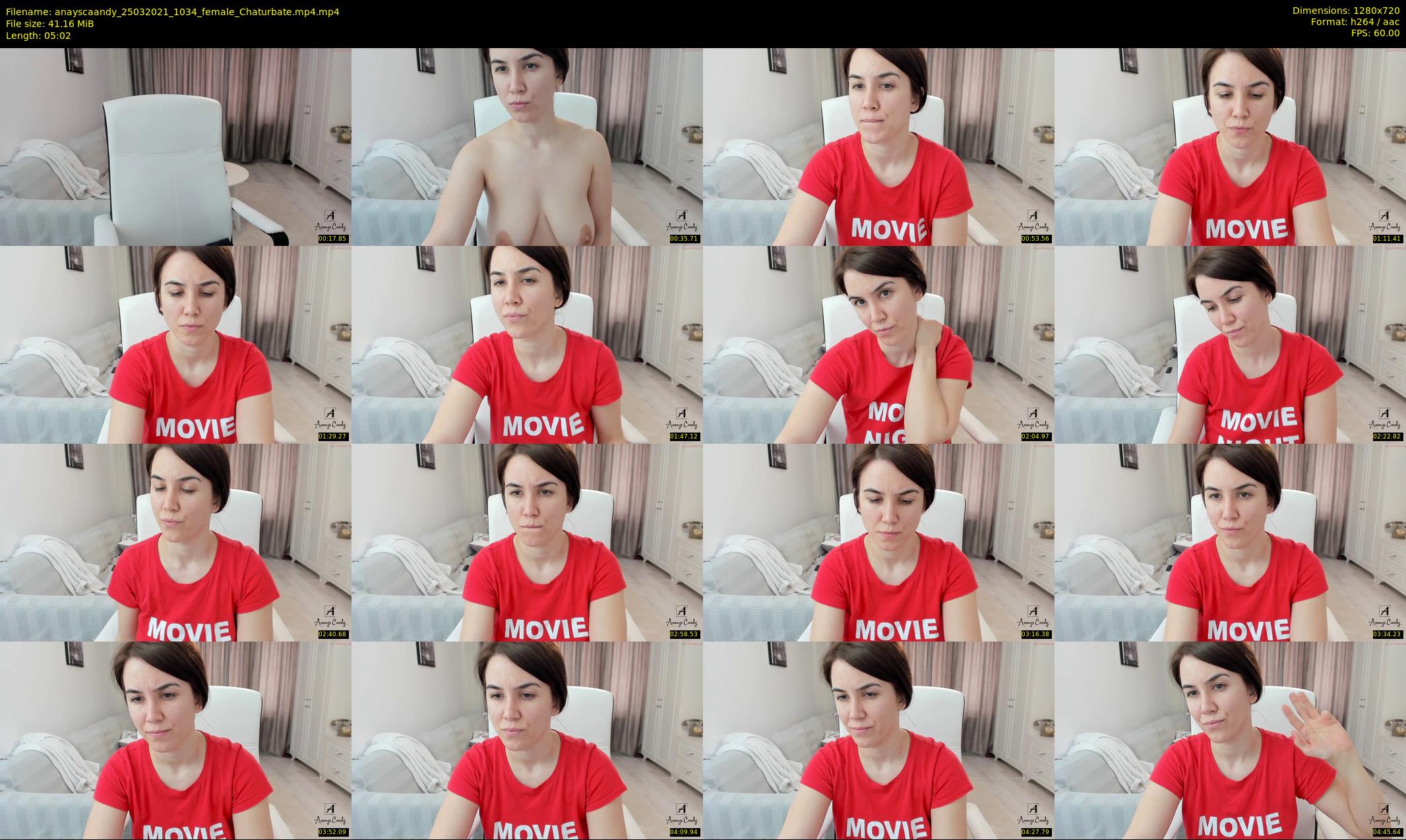 anayscaandy — 6 minute Chaturbate female cam show recording, 720p, Mar 25, 2021