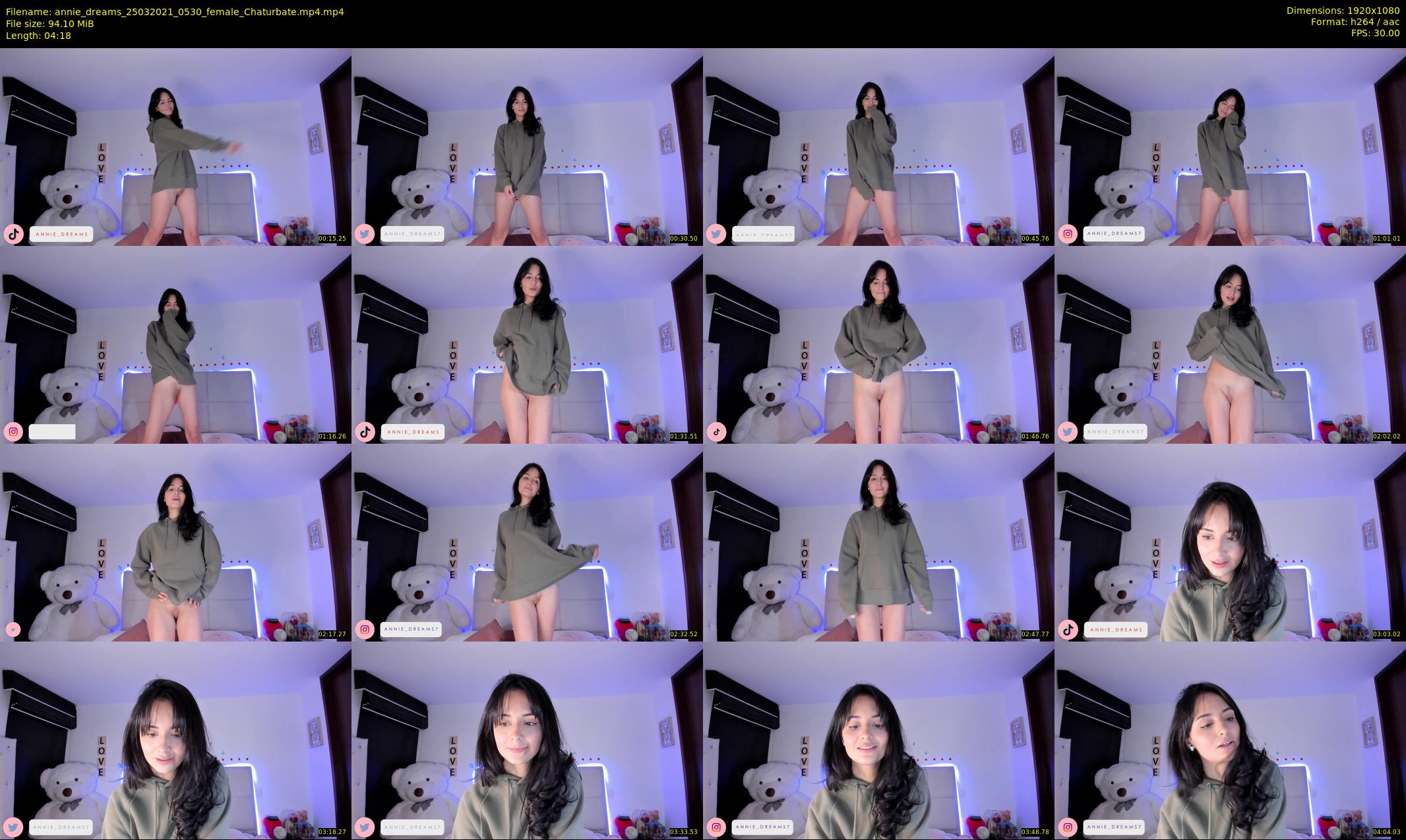 annie_dreams — 5 minute Chaturbate female cam show recording, 1080p, Mar 25, 2021