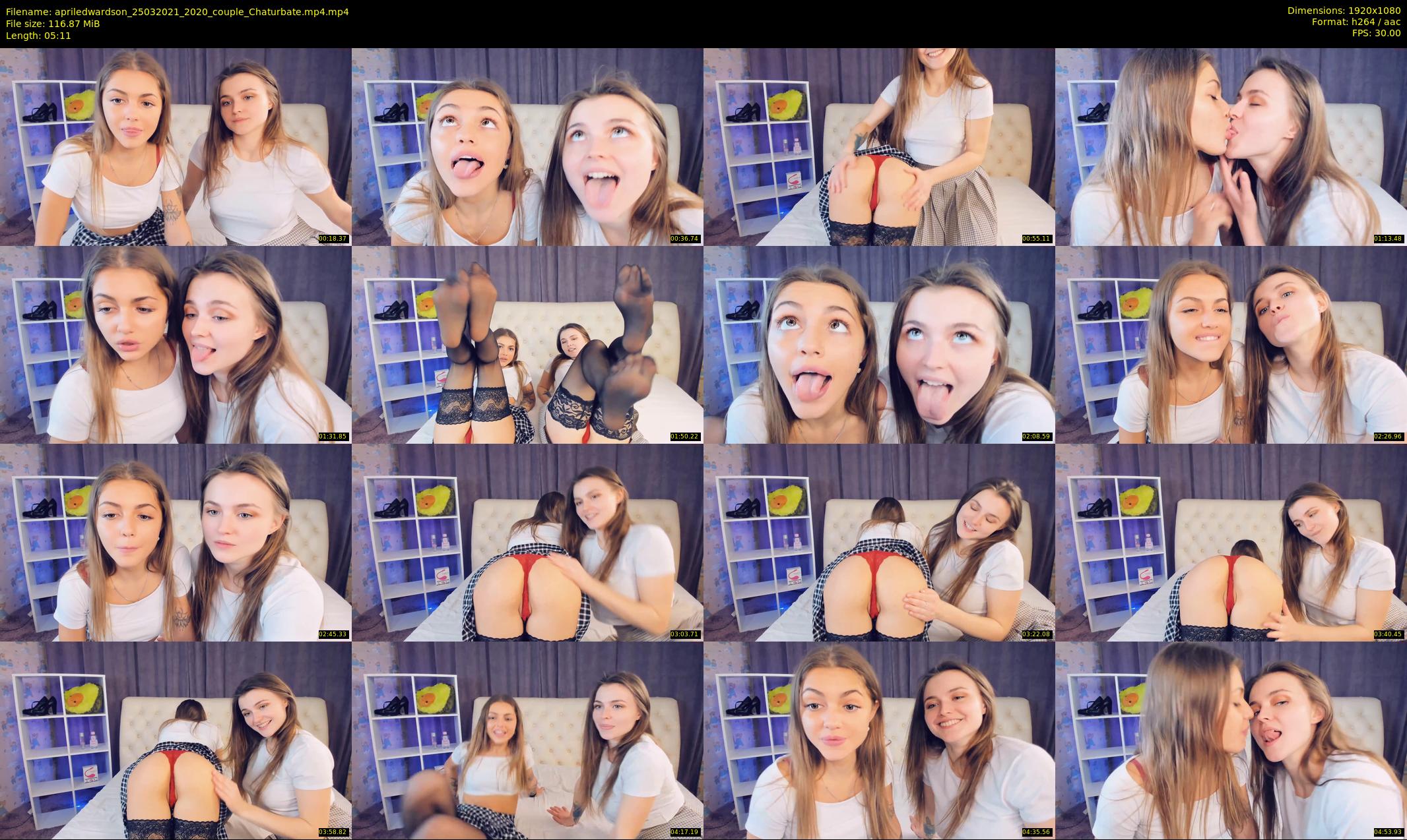 apriledwardson — 6 minute Chaturbate couple cam show recording, 1080p, Mar 25, 2021