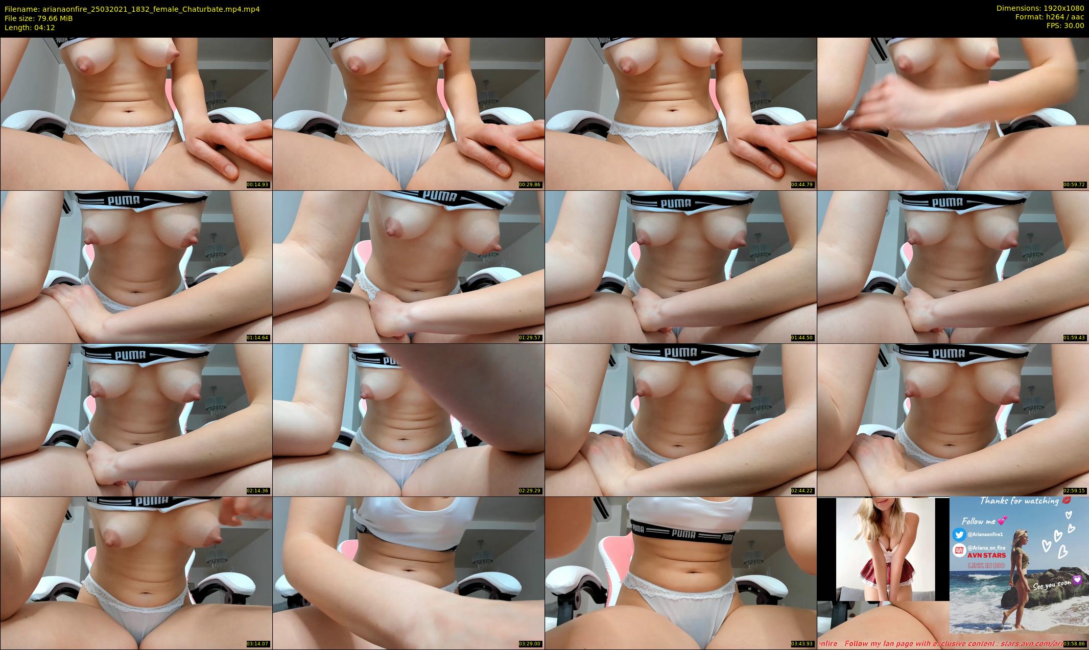 arianaonfire — 5 minute Chaturbate couple cam show recording, 1080p, Mar 25, 2021