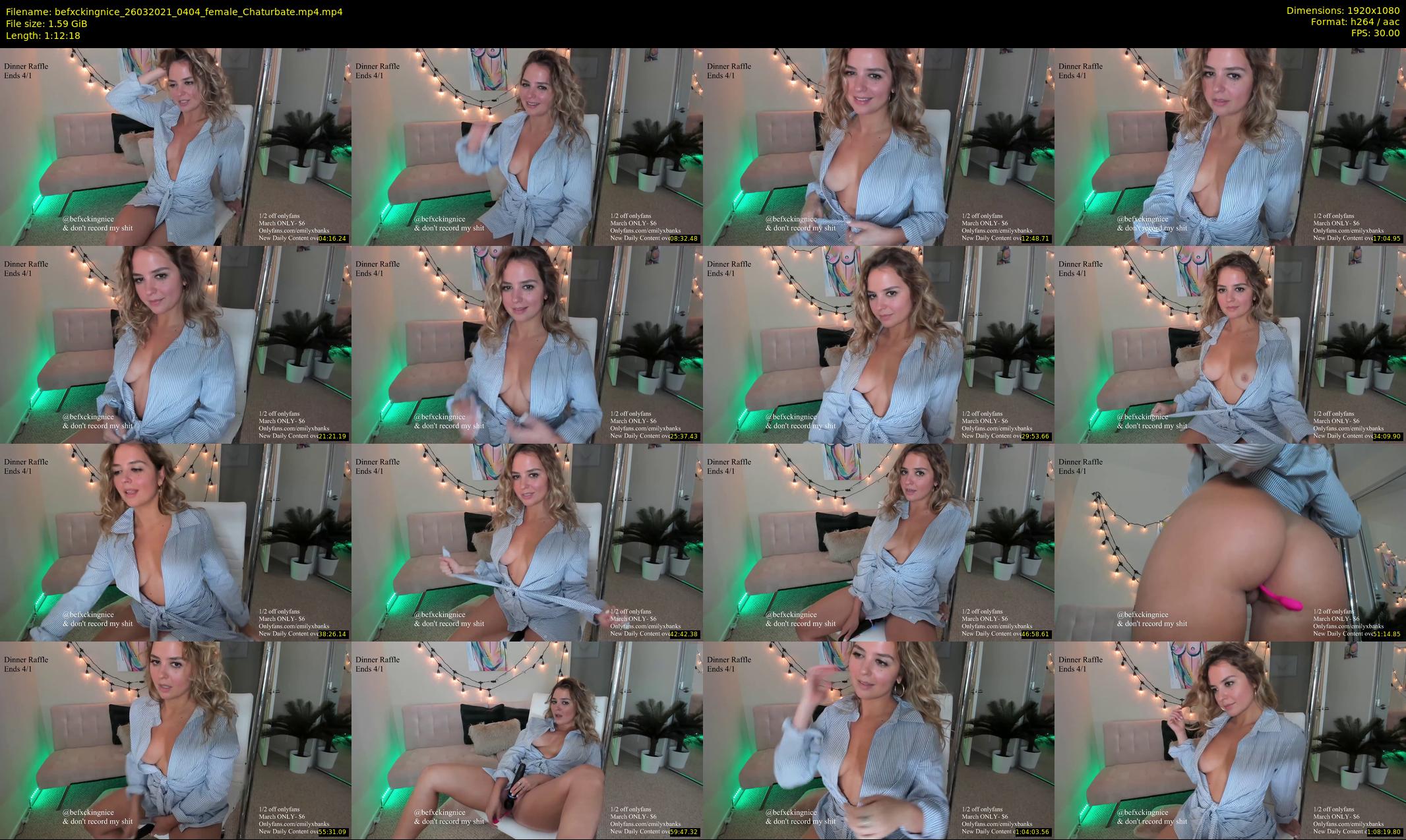 befxckingnice — 73 minute Chaturbate female cam show recording, 1080p, Mar 26, 2021