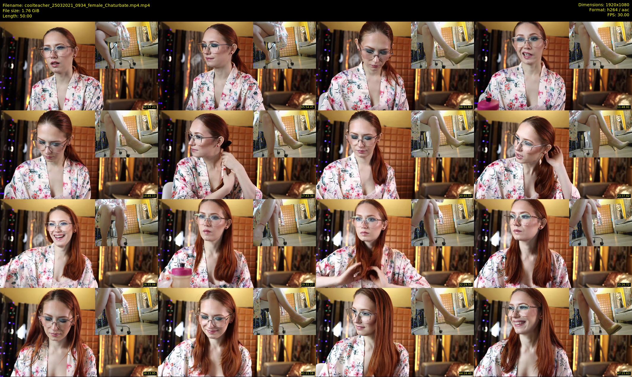 coolteacher — 50 minute Chaturbate female cam show recording, 1080p, Mar 25, 2021