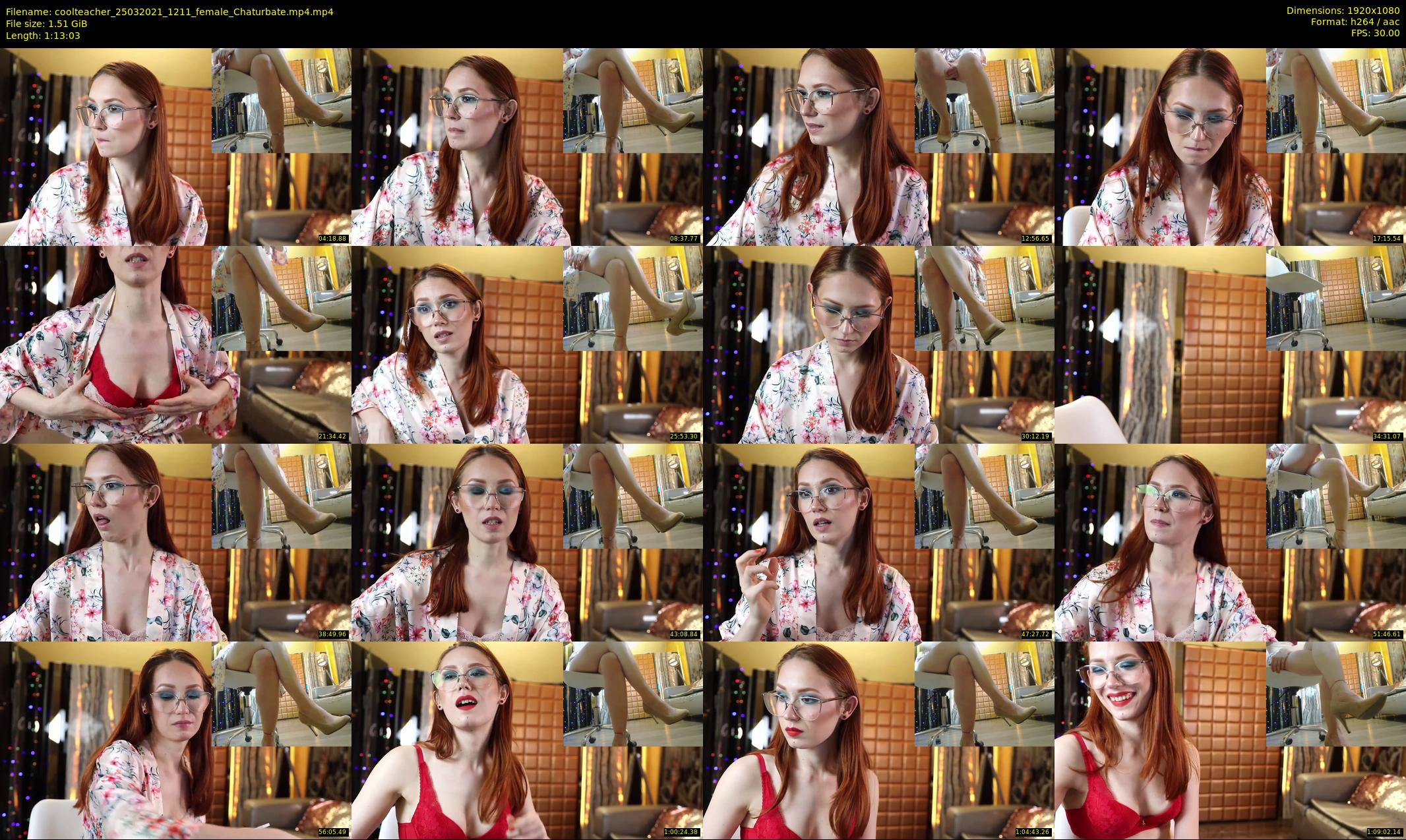 coolteacher — 74 minute Chaturbate female cam show recording, 1080p, Mar 25, 2021