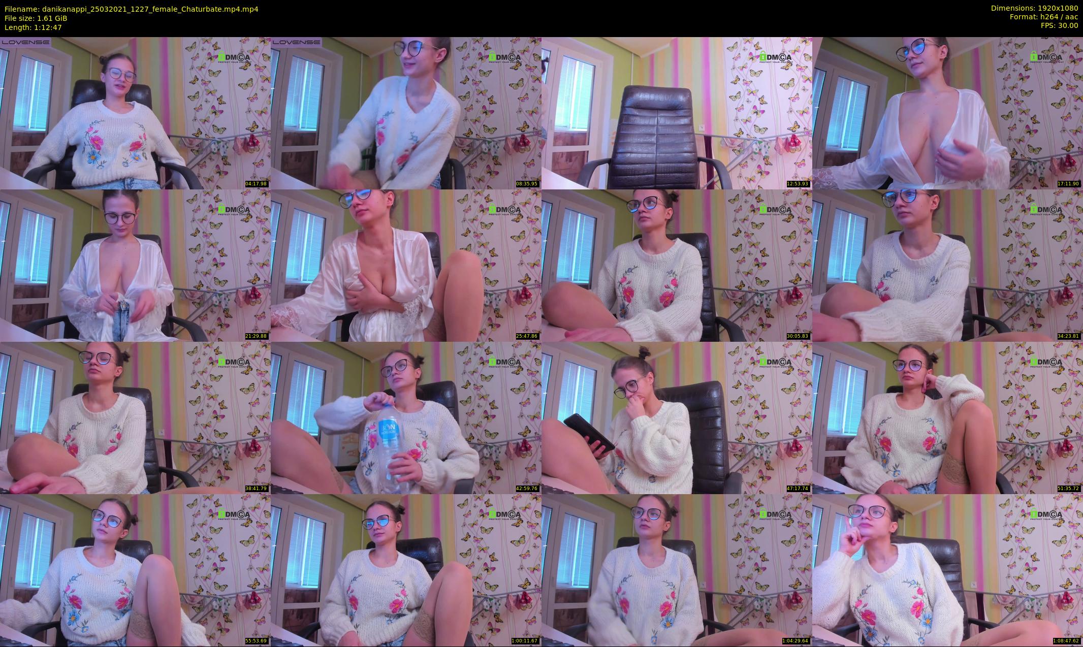 danikanappi — 73 minute Chaturbate female cam show recording, 1080p, Mar 25, 2021