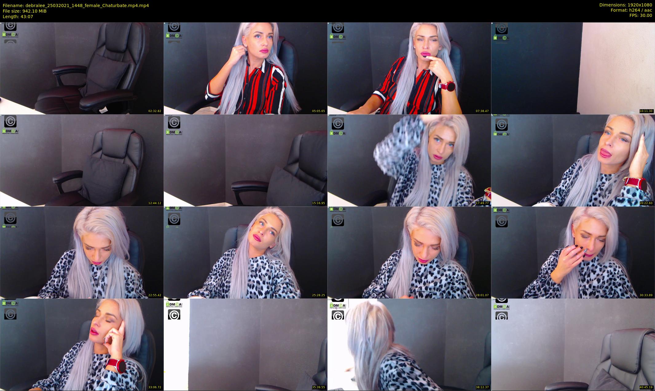 debralee — 44 minute Chaturbate female cam show recording, 1080p, Mar 25, 2021