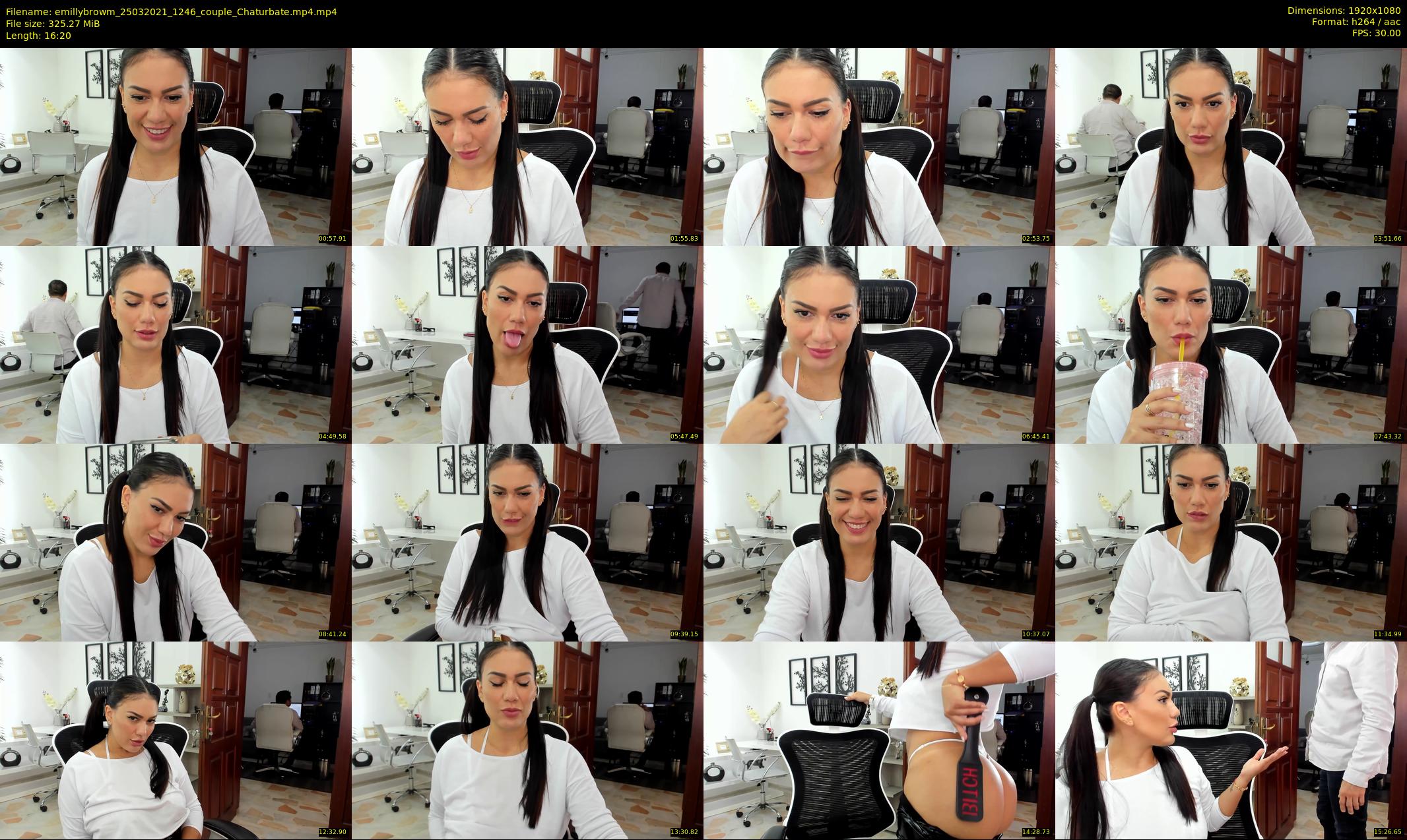 emillybrowm — 17 minute Chaturbate couple cam show recording, 1080p, Mar 25, 2021