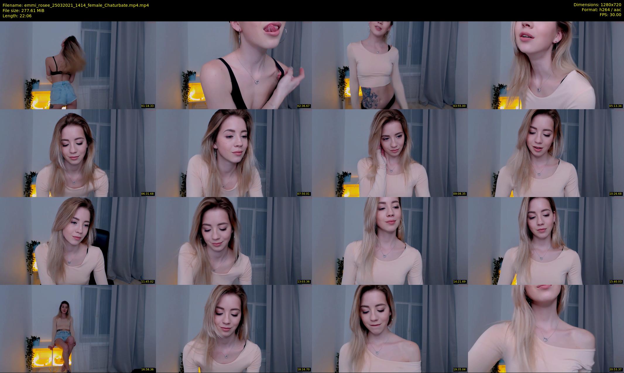 emmi_rosee — 23 minute Chaturbate female cam show recording, 720p, Mar 25, 2021