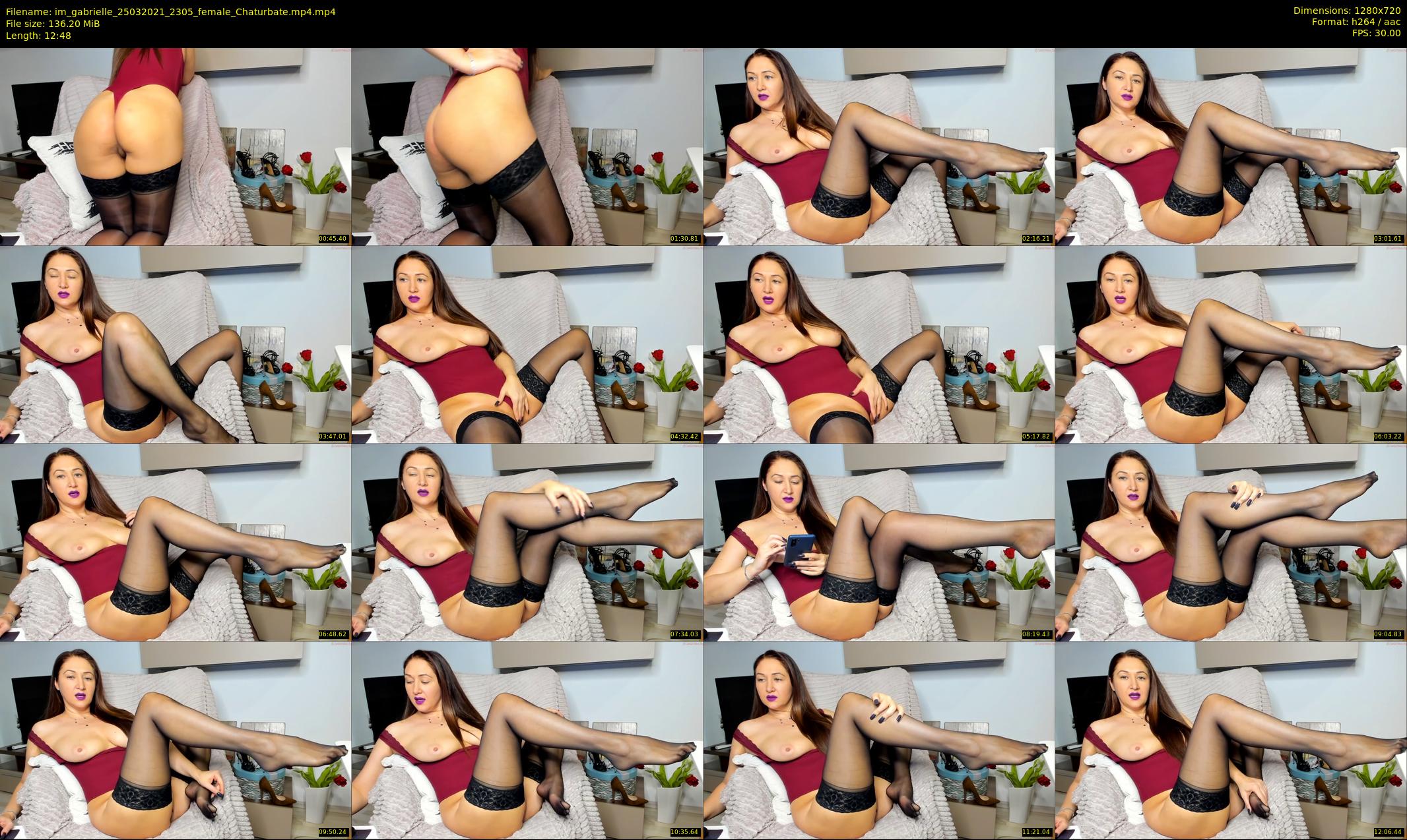 im_gabrielle — 13 minute Chaturbate female cam show recording, 720p, Mar 25, 2021