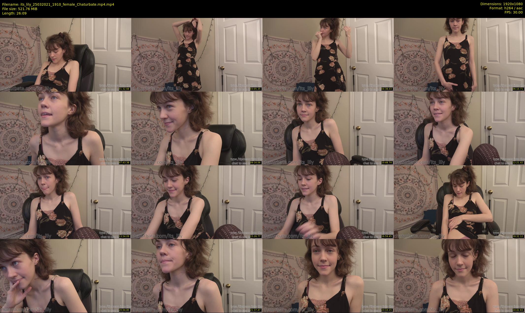 its_lily — 27 minute Chaturbate female cam show recording, 1080p, Mar 25, 2021