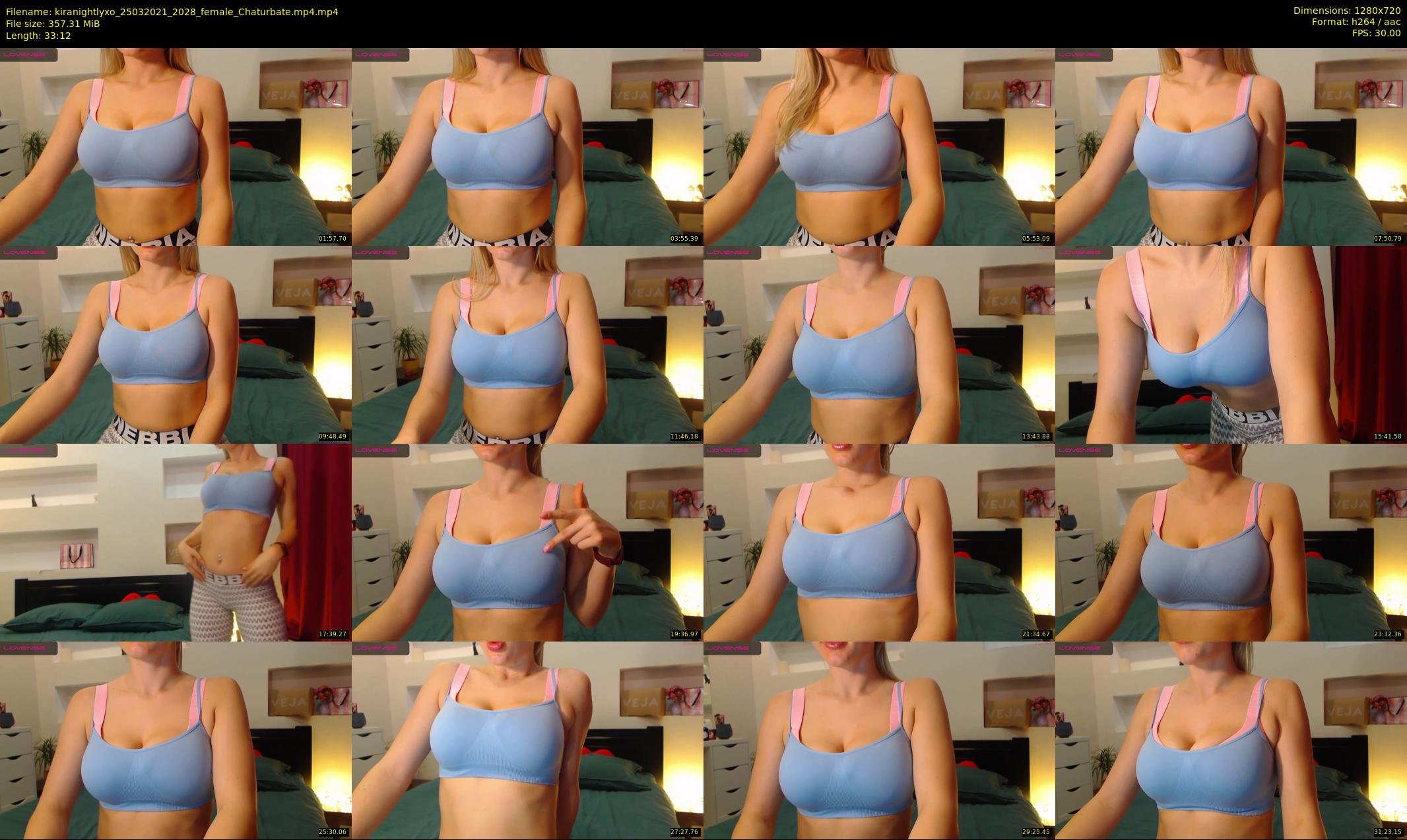 kiranightlyxo — 34 minute Chaturbate female cam show recording, 720p, Mar 25, 2021