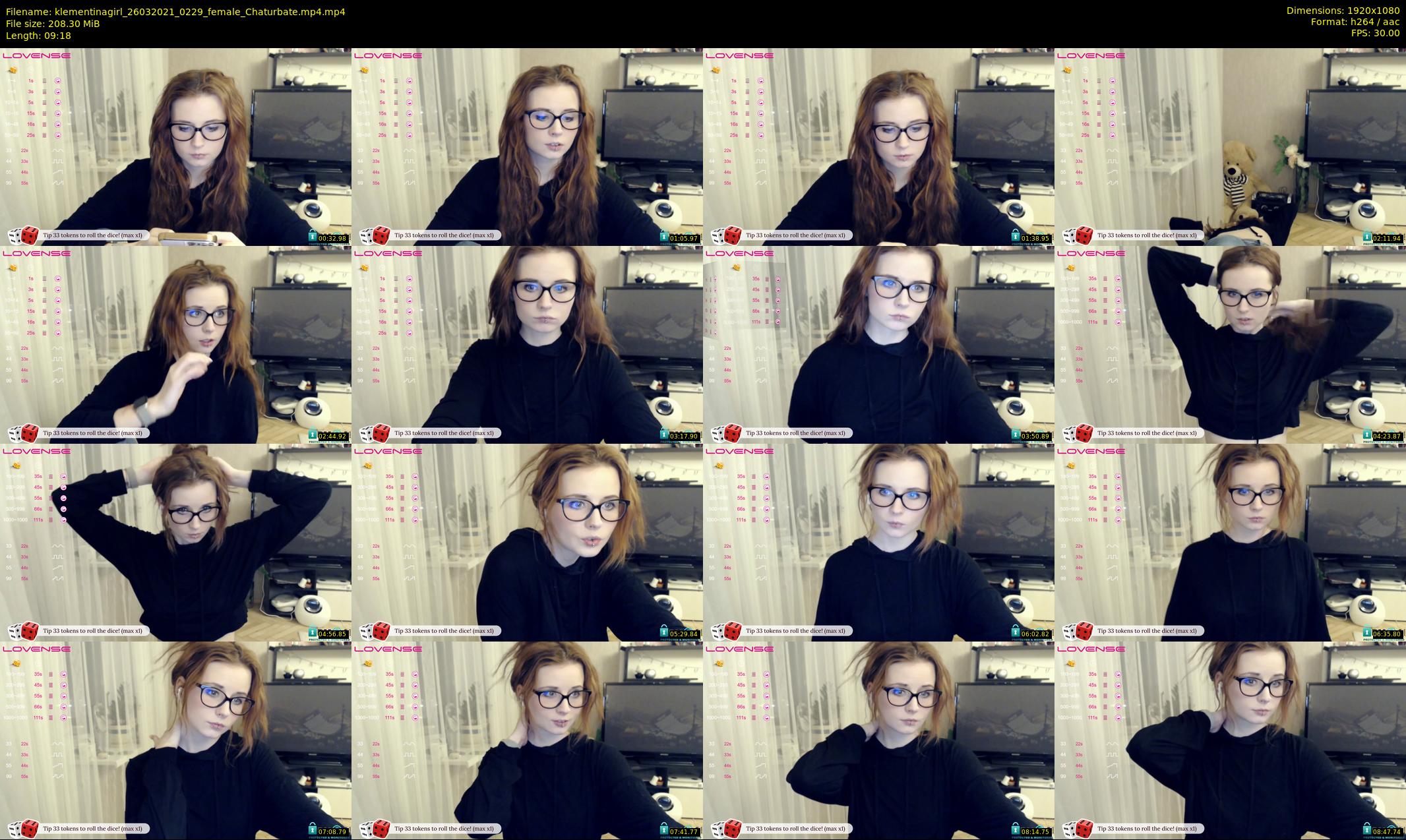 klementinagirl — 10 minute Chaturbate female cam show recording, 1080p, Mar 26, 2021