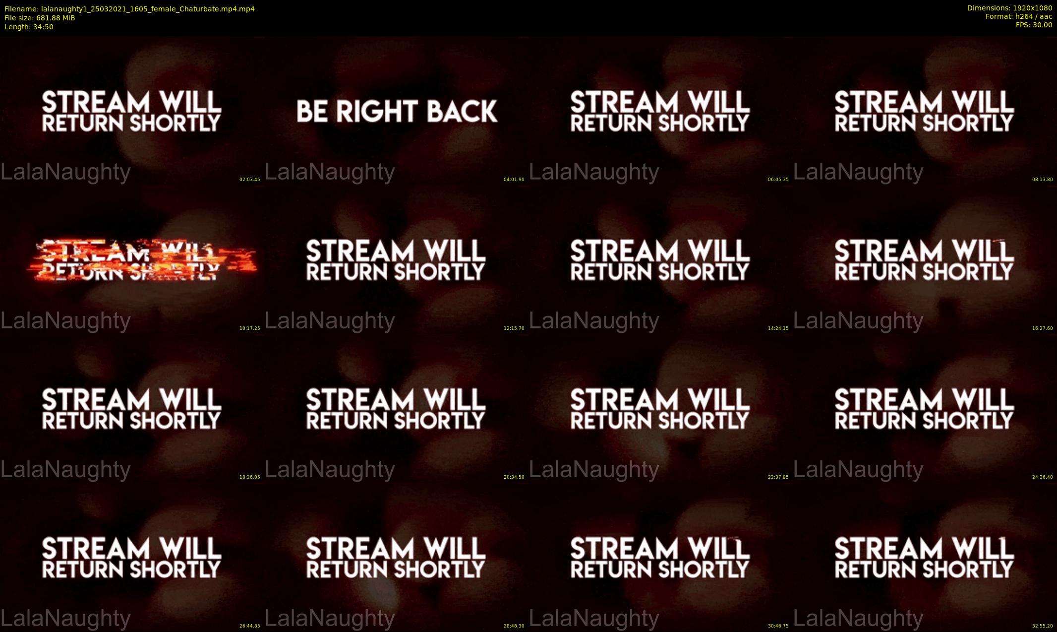 lalanaughty1 — 35 minute Chaturbate female cam show recording, 1080p, Mar 25, 2021