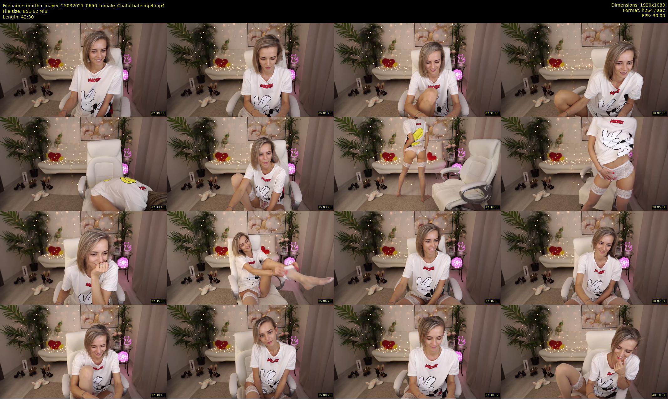 martha_mayer — 43 minute Chaturbate female cam show recording, 1080p, Mar 25, 2021