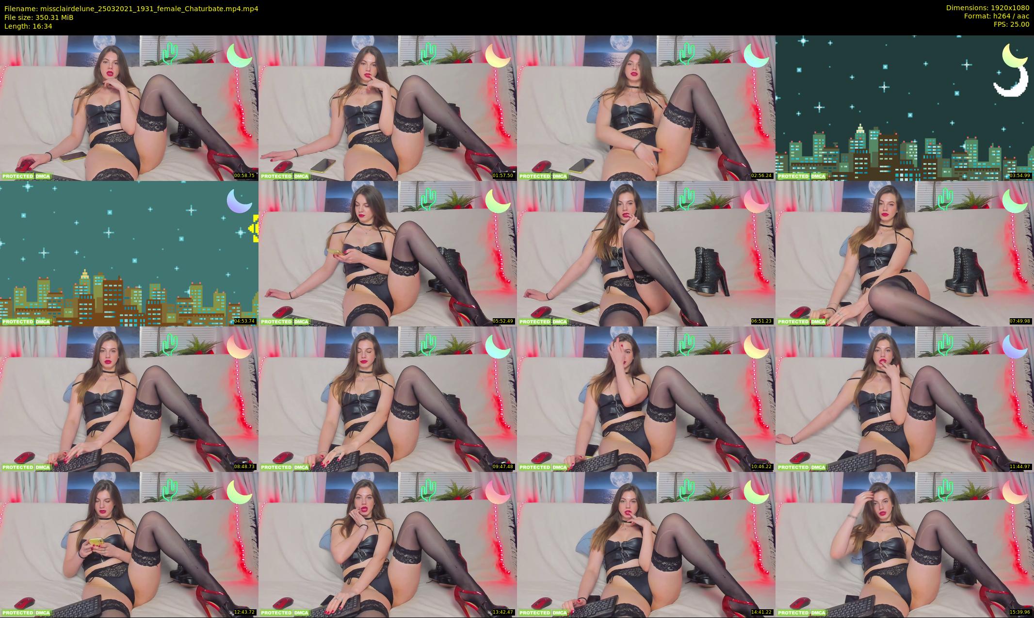 missclairdelune — 17 minute Chaturbate female cam show recording, 1080p, Mar 25, 2021