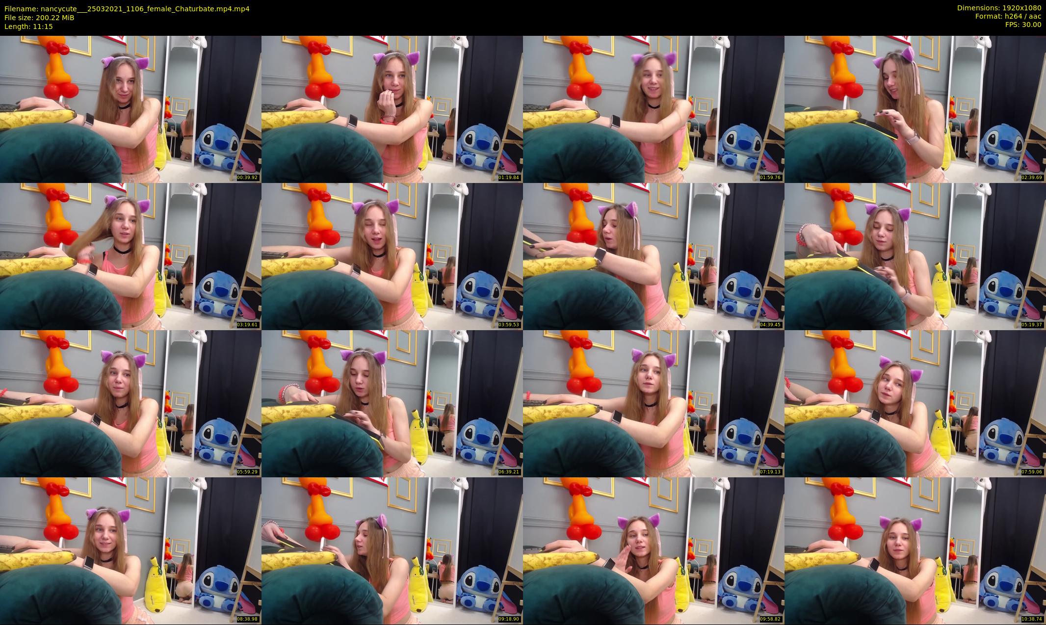 nancycute__ — 12 minute Chaturbate female cam show recording, 1080p, Mar 25, 2021