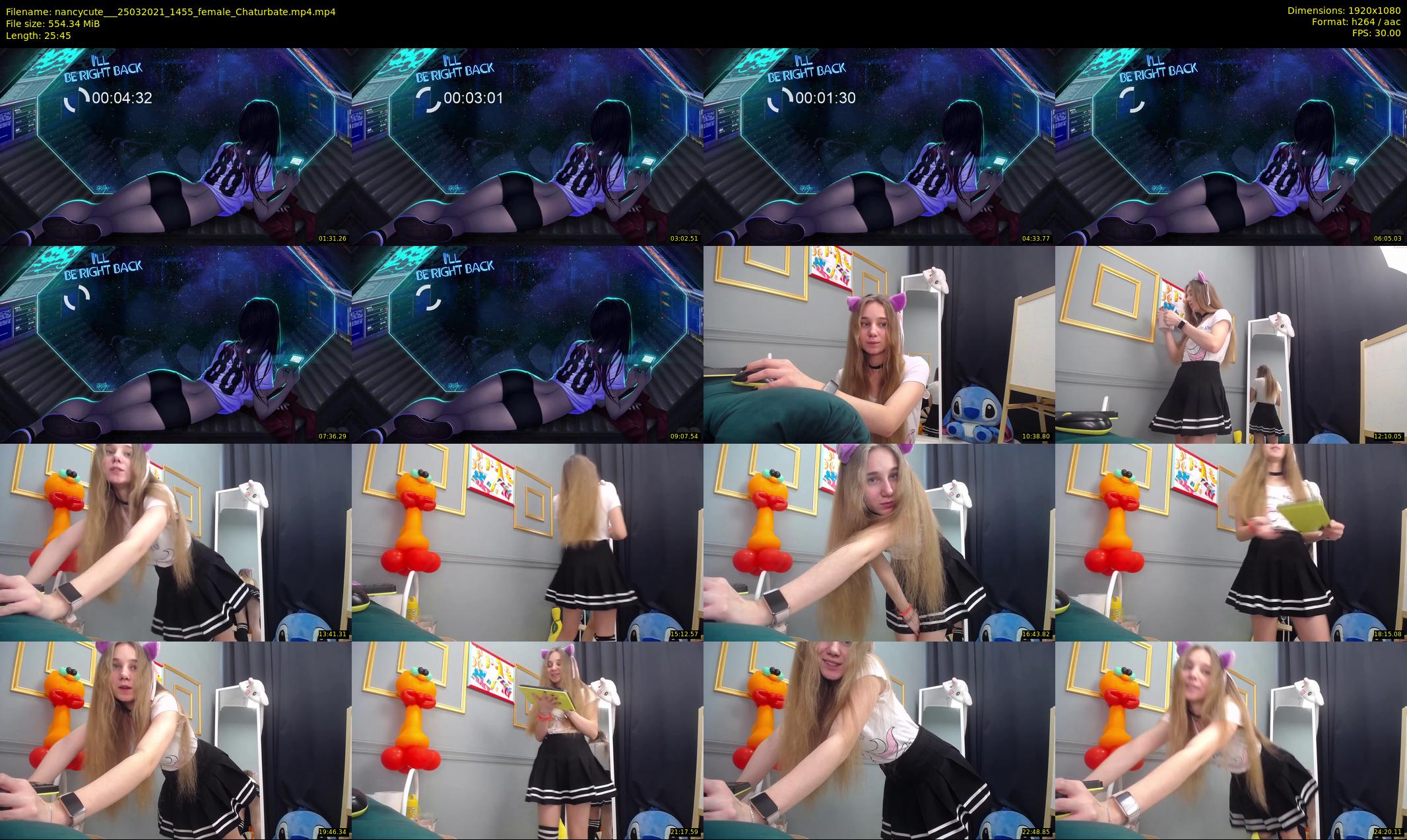 nancycute__ — 26 minute Chaturbate female cam show recording, 1080p, Mar 25, 2021