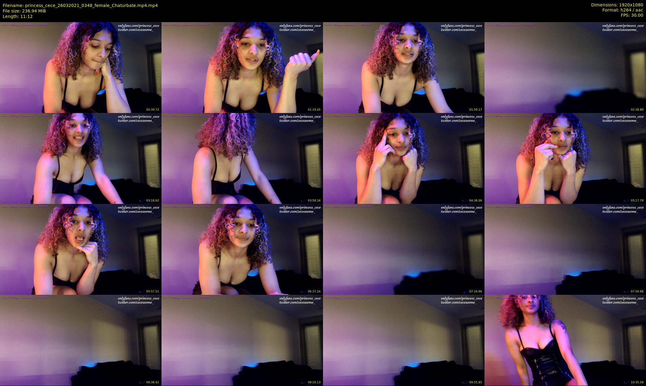 princess_cece — 12 minute Chaturbate female cam show recording, 1080p, Mar 26, 2021