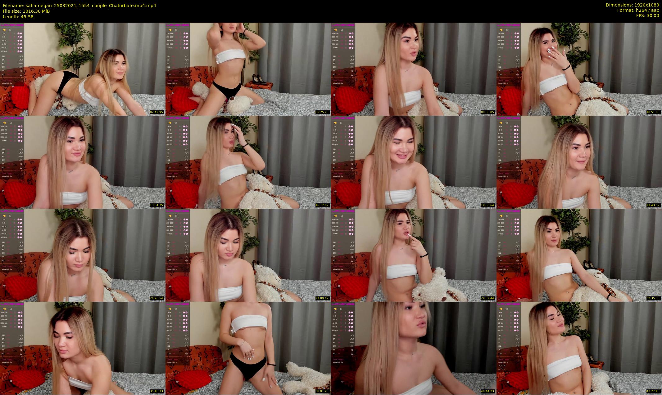safiamegan — 46 minute Chaturbate couple cam show recording, 1080p, Mar 25, 2021