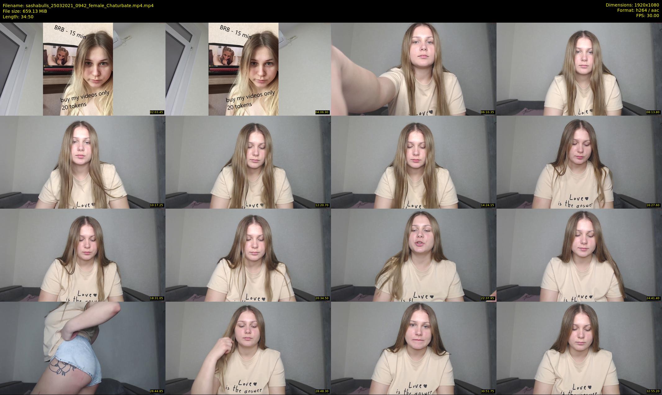 sashabulls — 35 minute Chaturbate couple cam show recording, 1080p, Mar 25, 2021