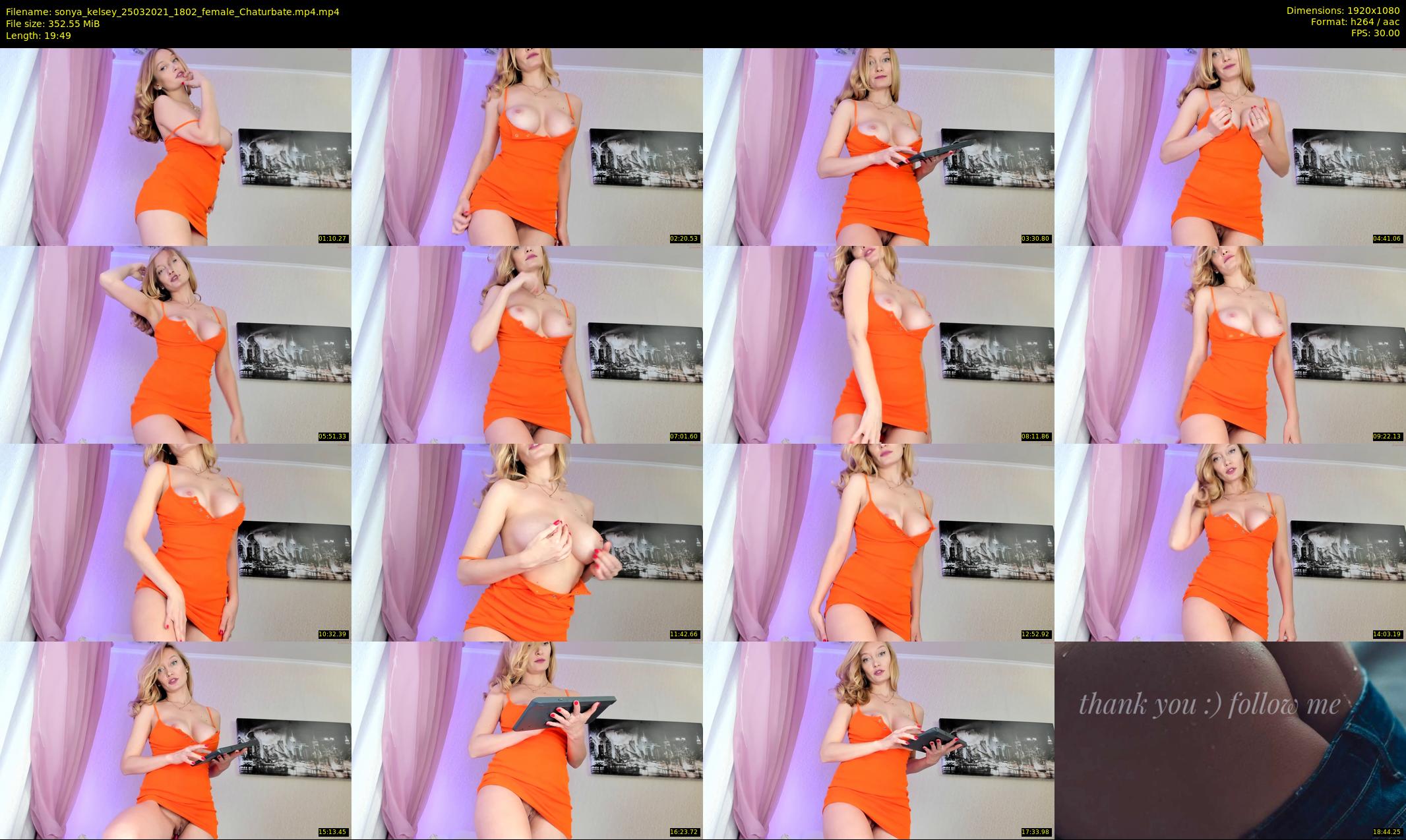 sonya_kelsey — 20 minute Chaturbate female cam show recording, 1080p, Mar 25, 2021