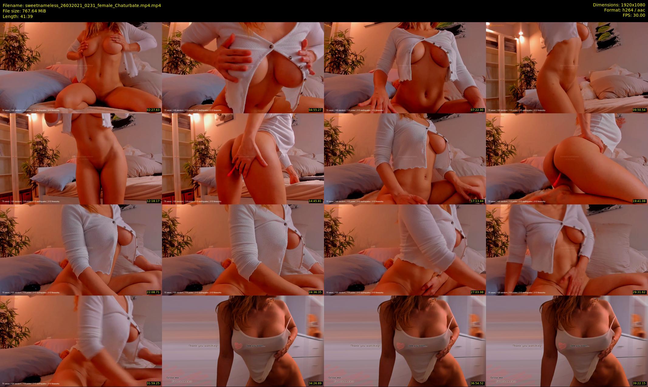 sweetnameless — 42 minute Chaturbate couple cam show recording, 1080p, Mar 26, 2021