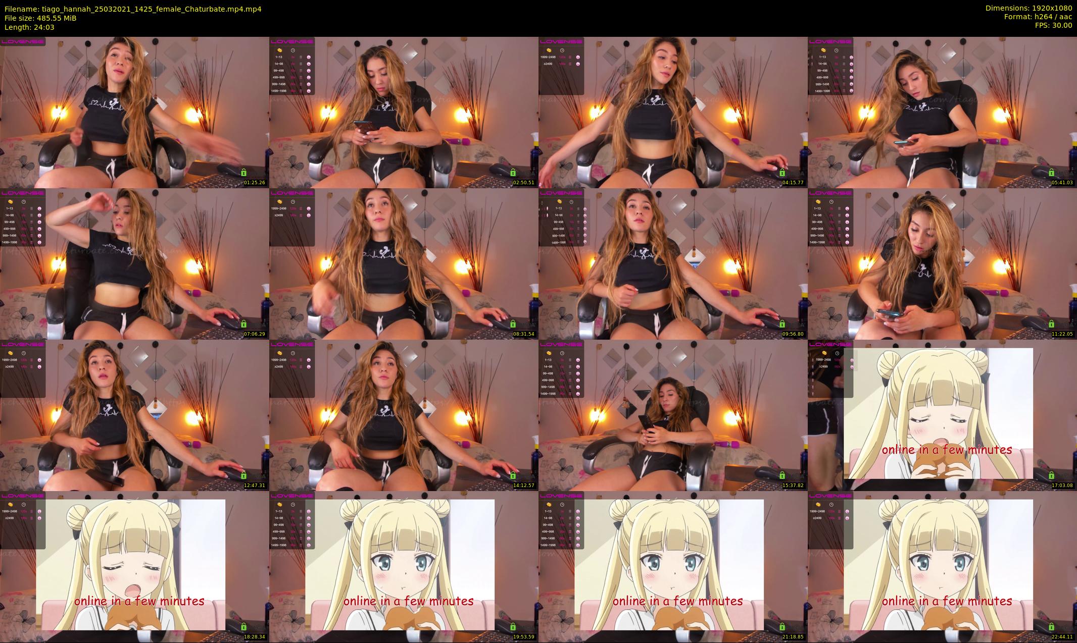 tiago_hannah — 25 minute Chaturbate couple cam show recording, 1080p, Mar 25, 2021
