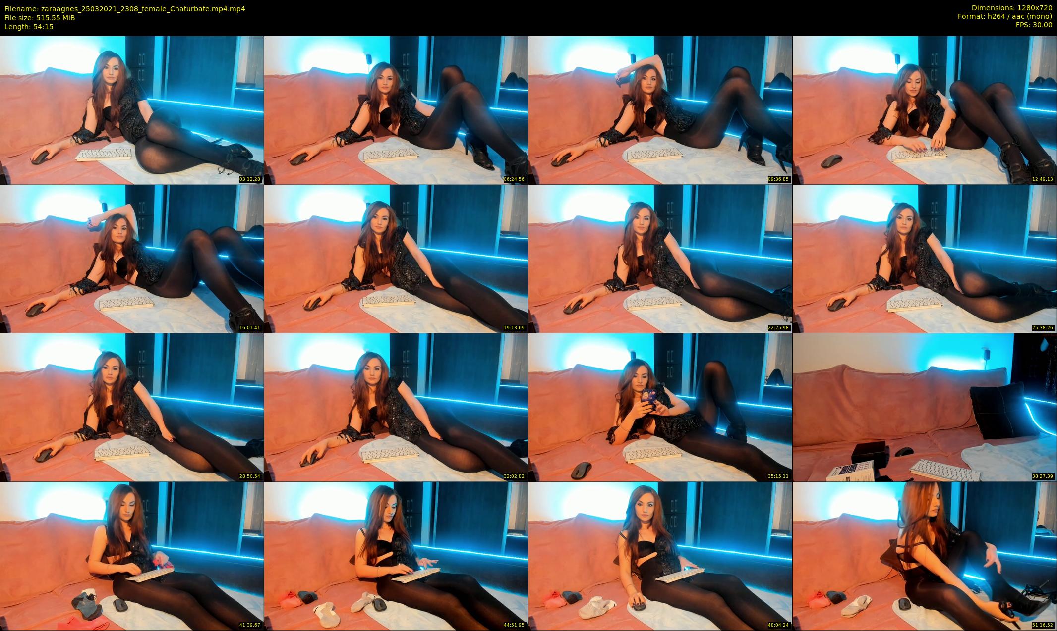 zaraagnes — 55 minute Chaturbate female cam show recording, 720p, Mar 25, 2021