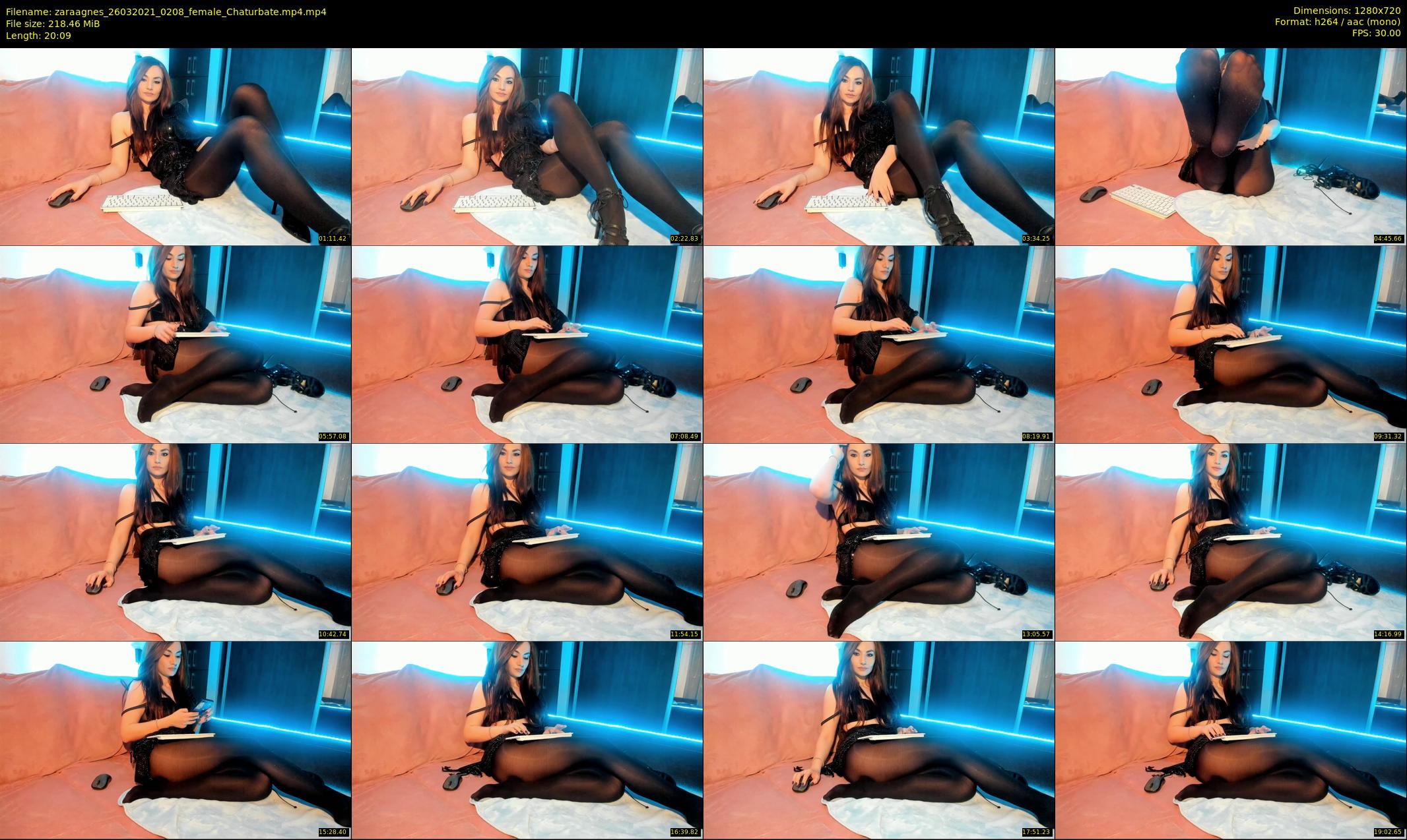 zaraagnes — 21 minute Chaturbate female cam show recording, 720p, Mar 26, 2021