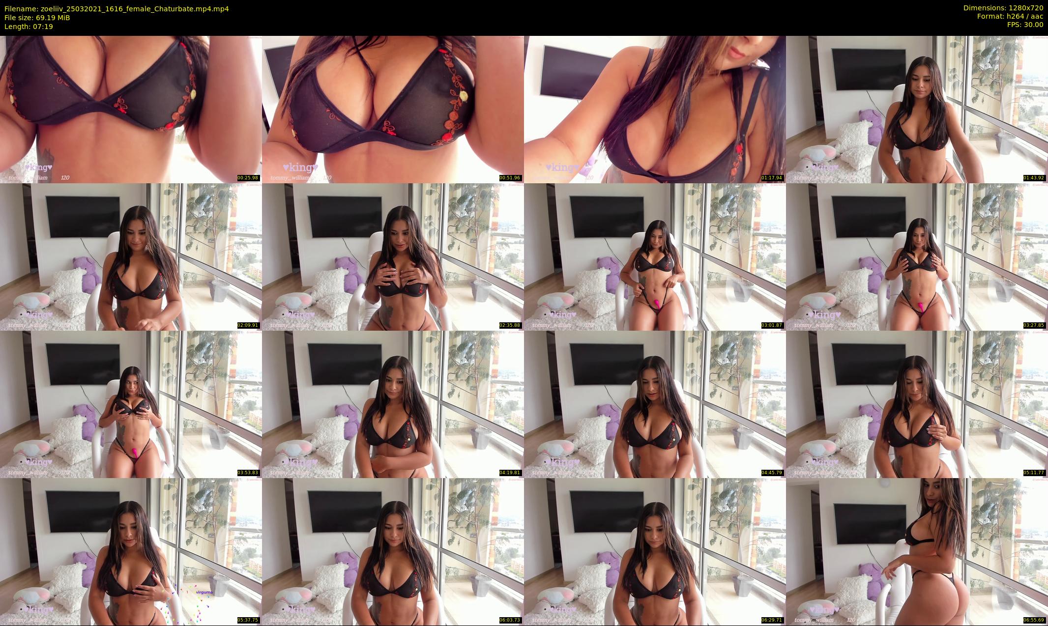 zoeliiv — 8 minute Chaturbate female cam show recording, 720p, Mar 25, 2021