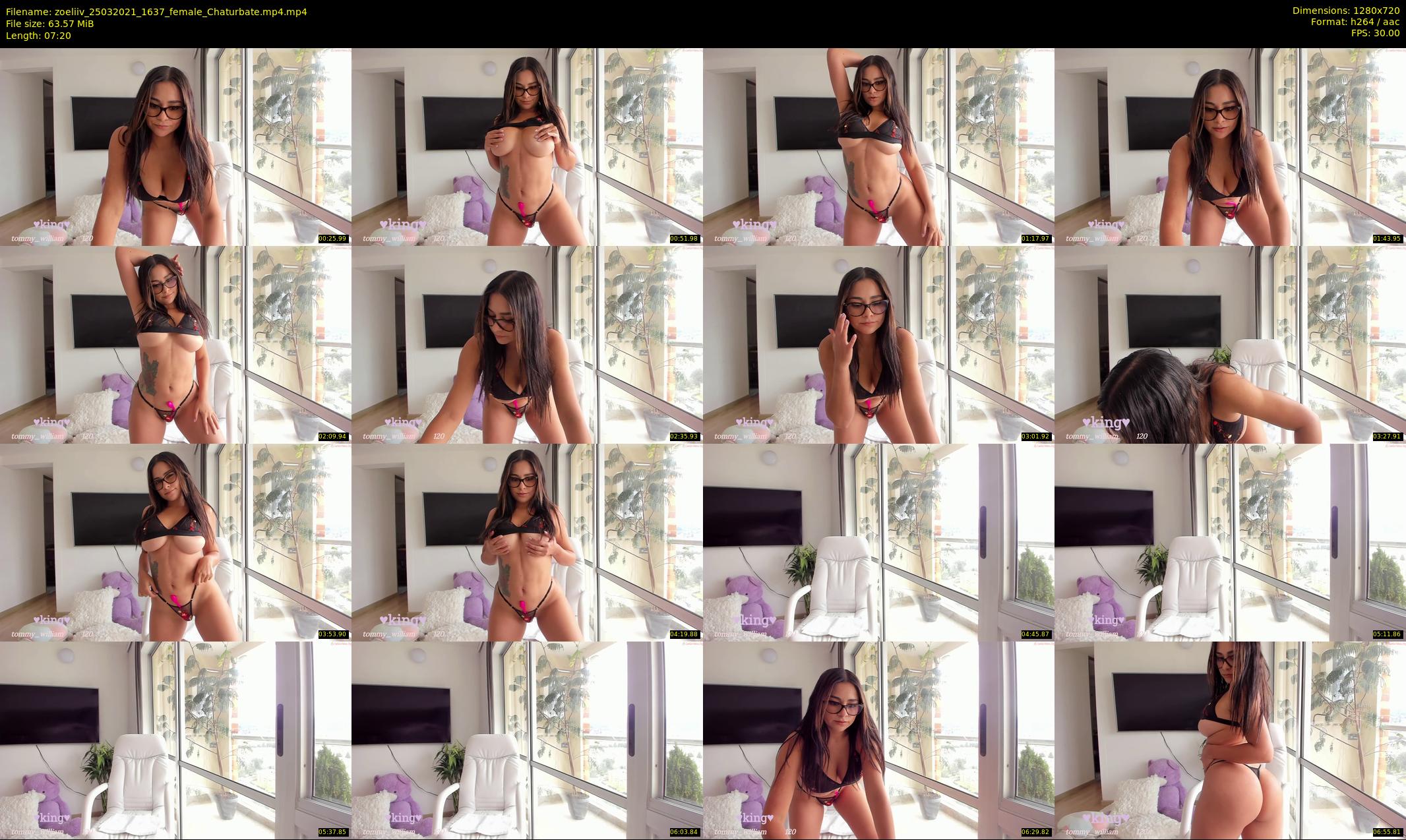 zoeliiv — 8 minute Chaturbate female cam show recording, 720p, Mar 25, 2021